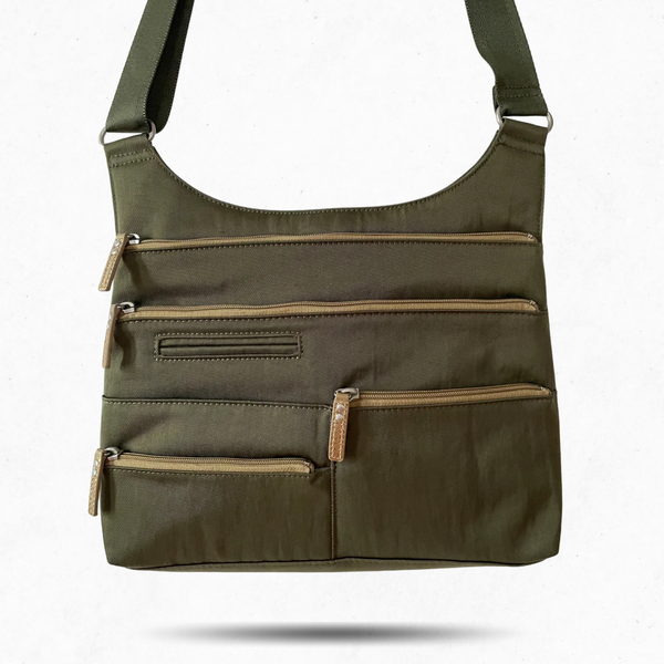 ショルダーバッグ・ポシェット AVENTURE MEDIUM SHOULDER BAG TEELA - Willow x Gold | Multi-Pocket Shoulder Bag | Medium