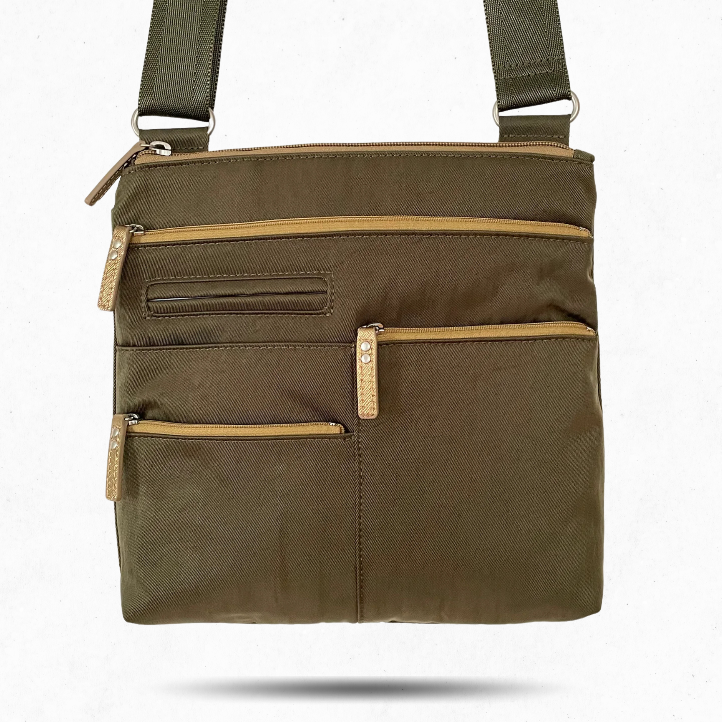 NICO - Willow x Gold | Multi-Pocket Shoulder Bag | Small