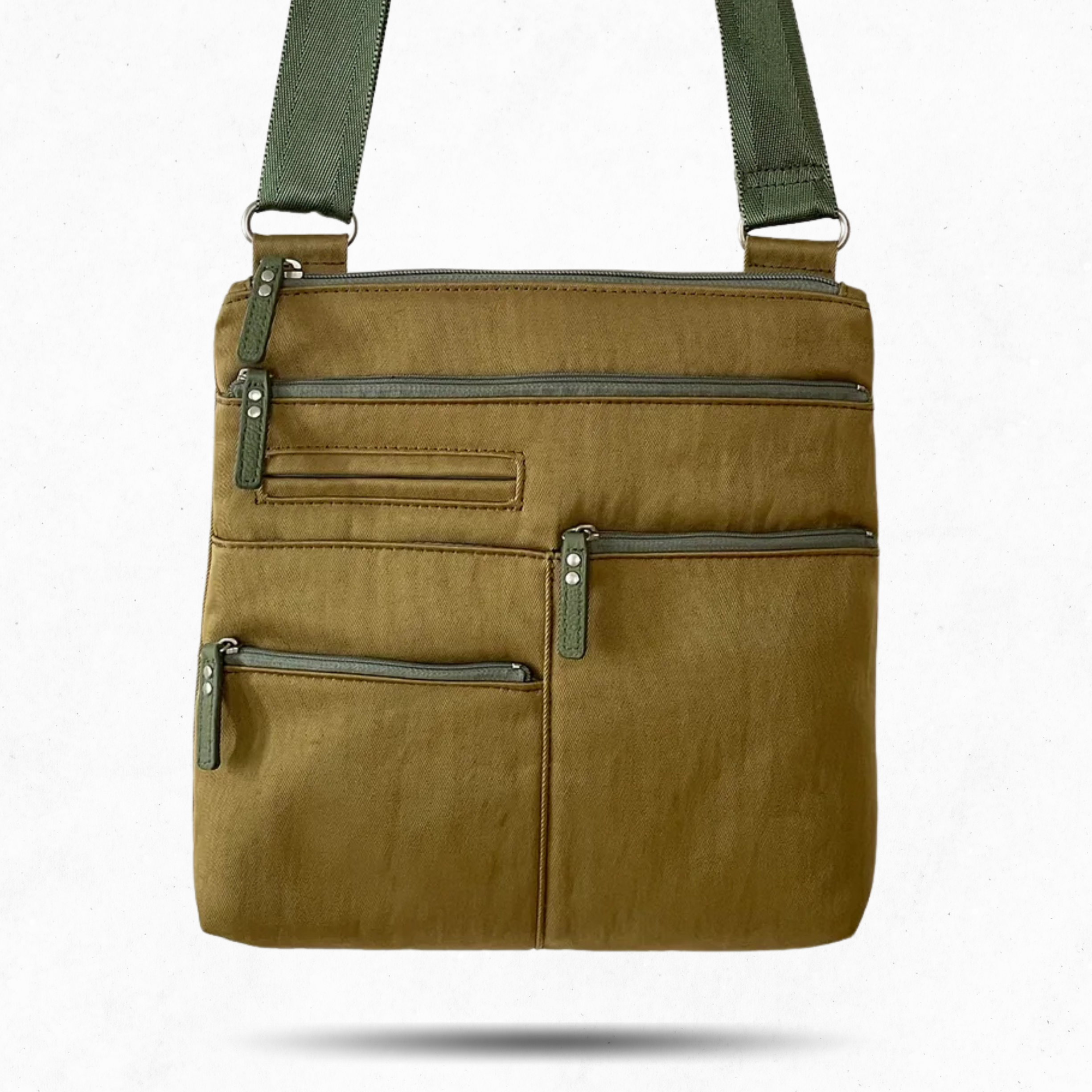 NICO - Ochre x Grass | Multi-Pocket Shoulder Bag | Small