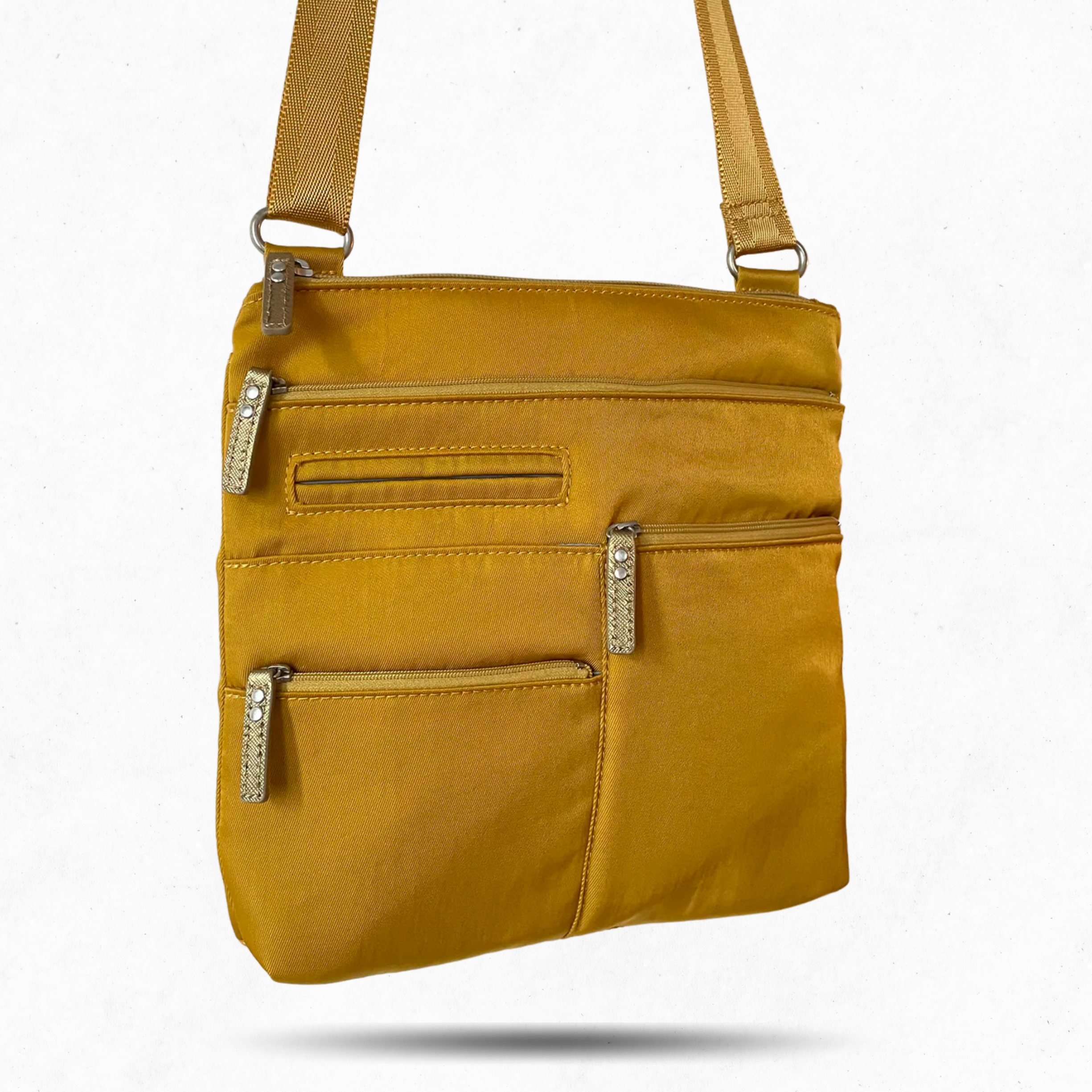 NICO - Canary x Gold | Multi-Pocket Shoulder Bag | Small