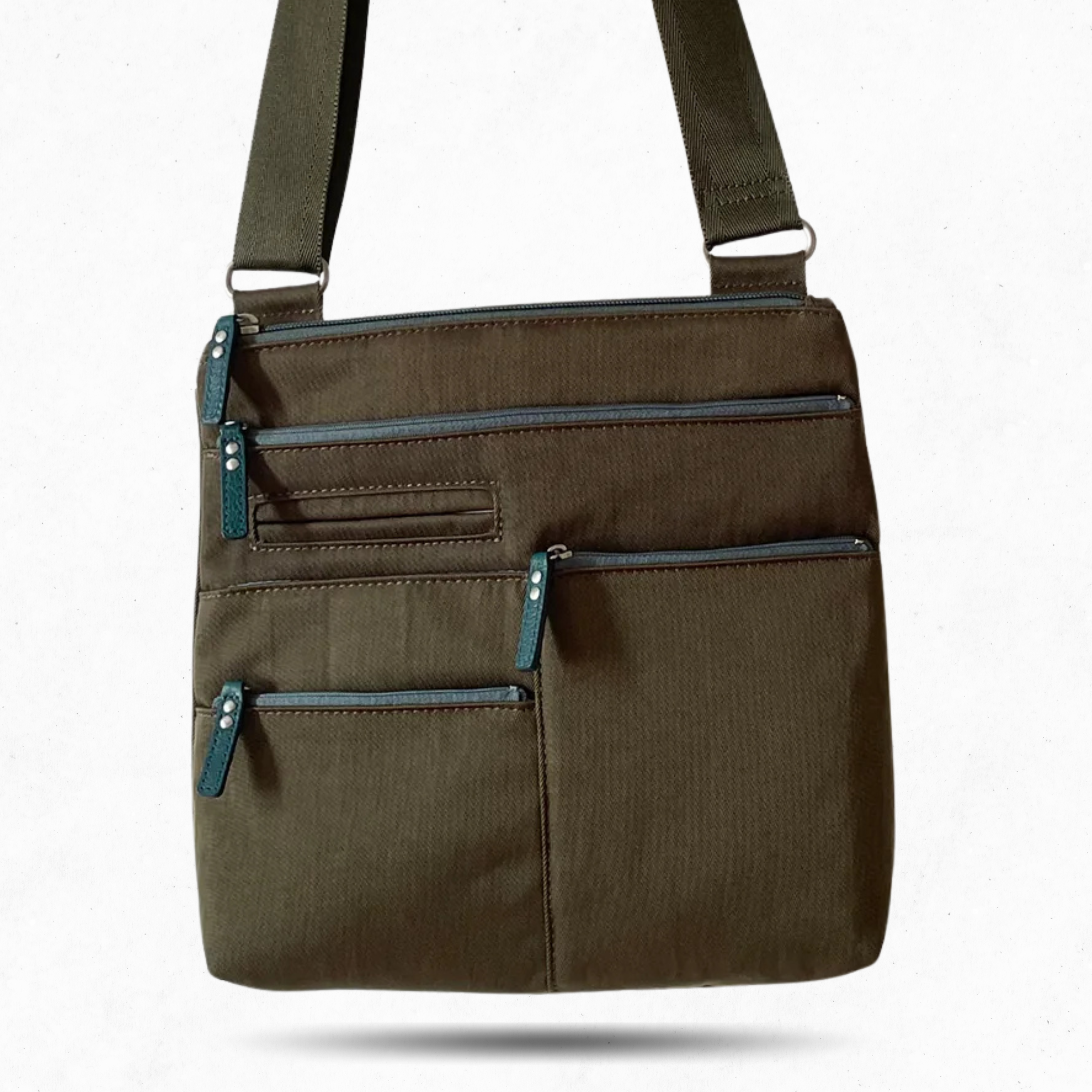 NICO - Willow x Azure | Multi-Pocket Shoulder Bag | Small