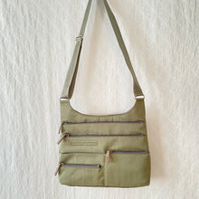 Load image into Gallery viewer, TEELA - Fern Green x Grey | Multi-Pocket Shoulder Bag | Medium | SS2023