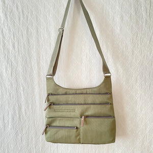 TEELA - Fern Green x Grey | Multi-Pocket Shoulder Bag | Medium | SS2023