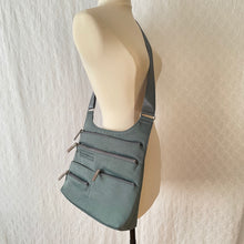 Load image into Gallery viewer, TEELA - Steel Blue/Grey | Multi-Pocket Shoulder Bag | Medium