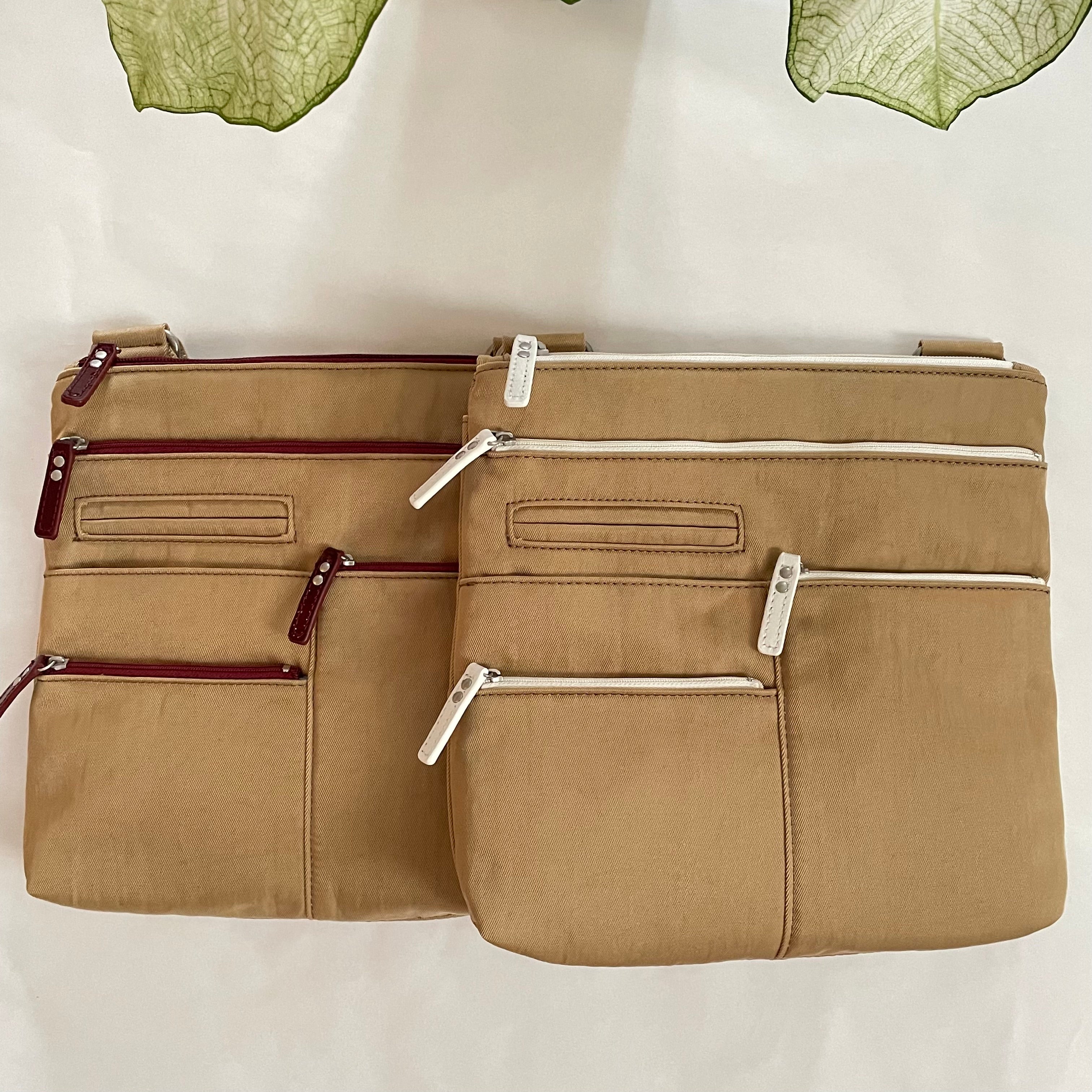 NICO - Rattan x Red | Multi-Pocket Shoulder Bag | Small