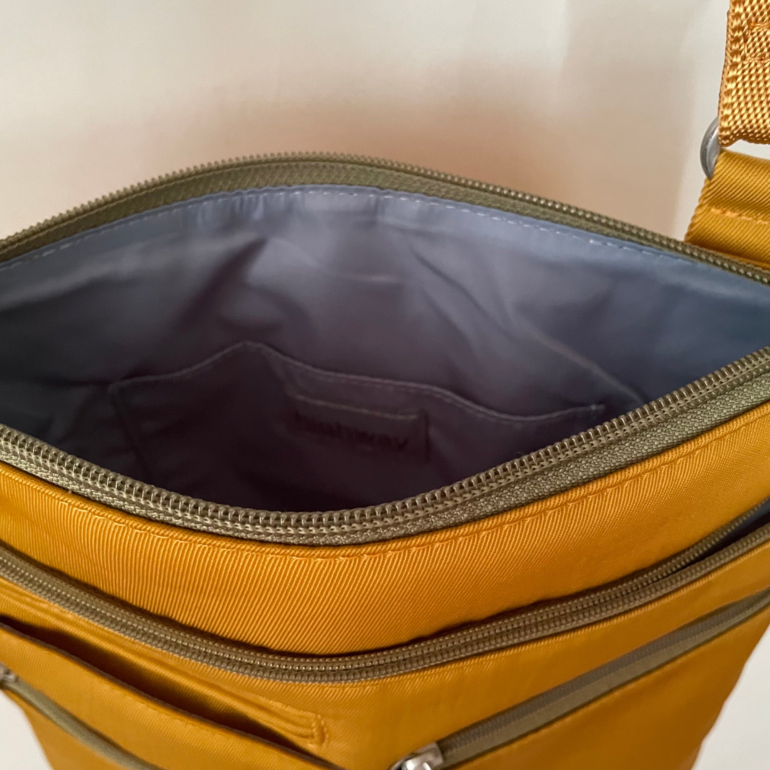 NICO - Canary x Olive | Multi-Pocket Shoulder Bag | Small