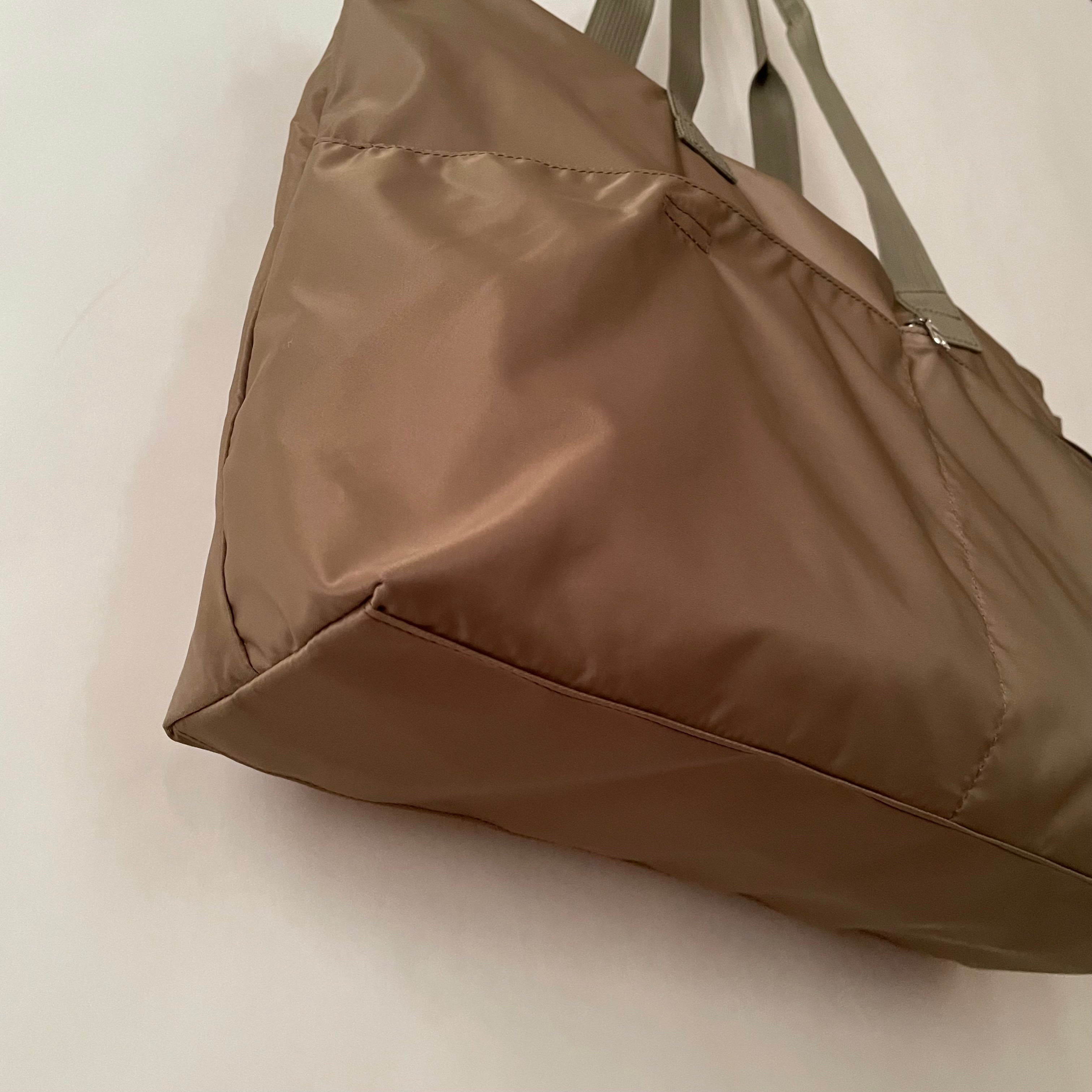 NOVA - Khaki | Nylon Tote Bag | Large