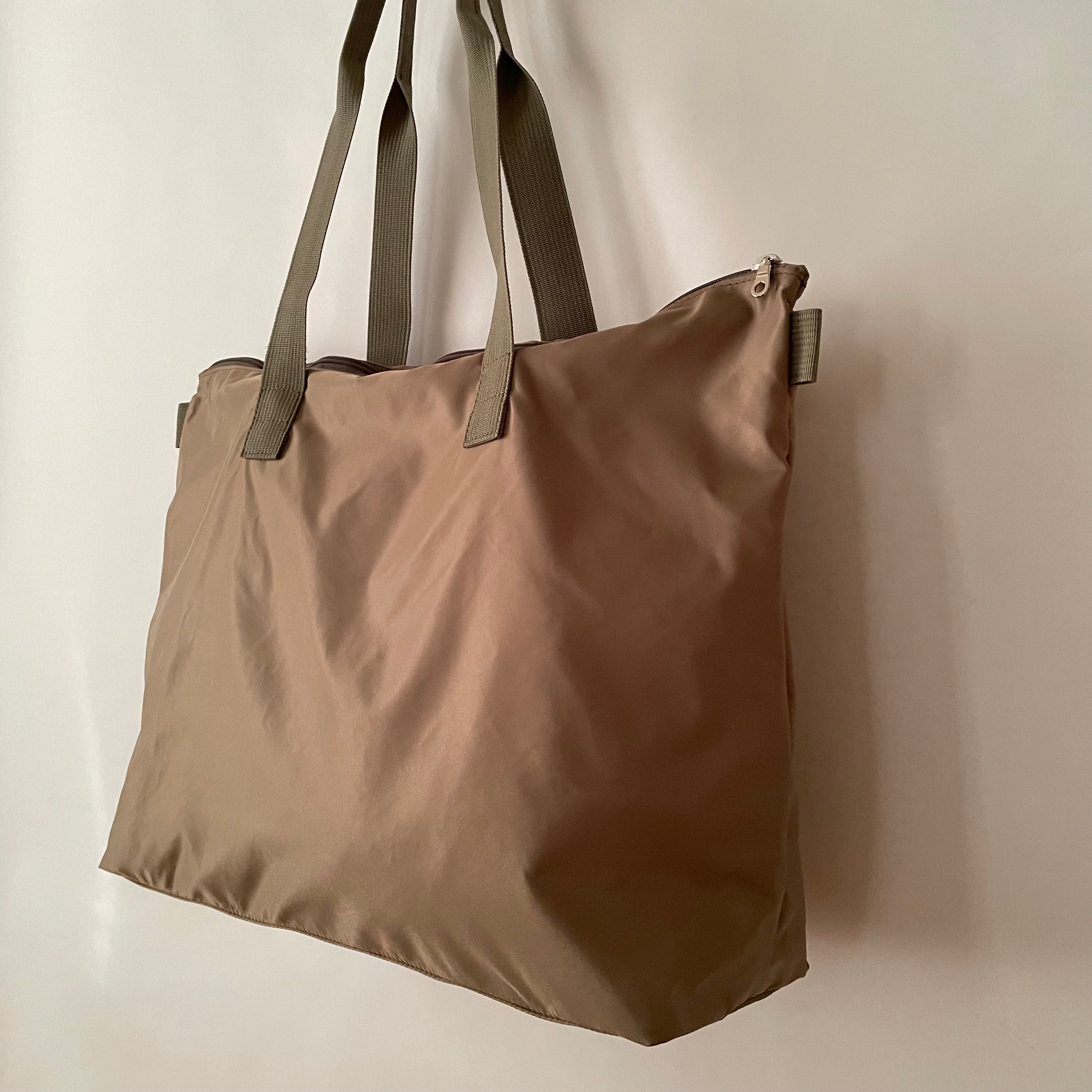 NOVA - Khaki | Nylon Tote Bag | Large