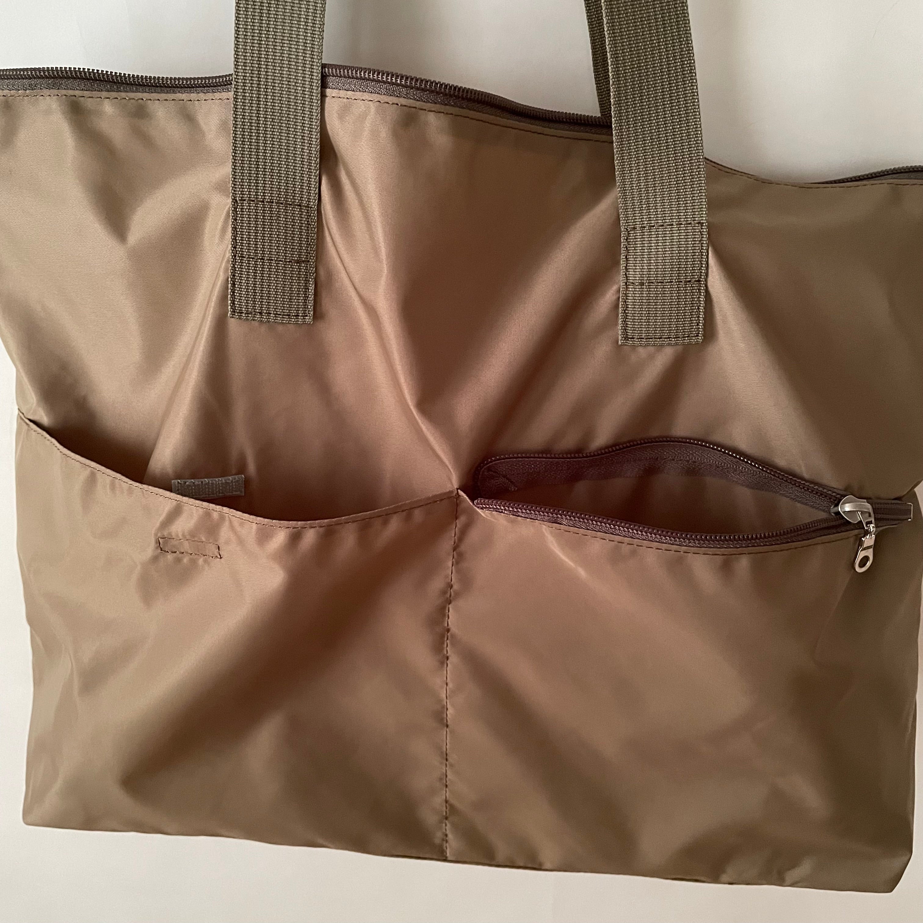NOVA - Khaki | Nylon Tote Bag | Large