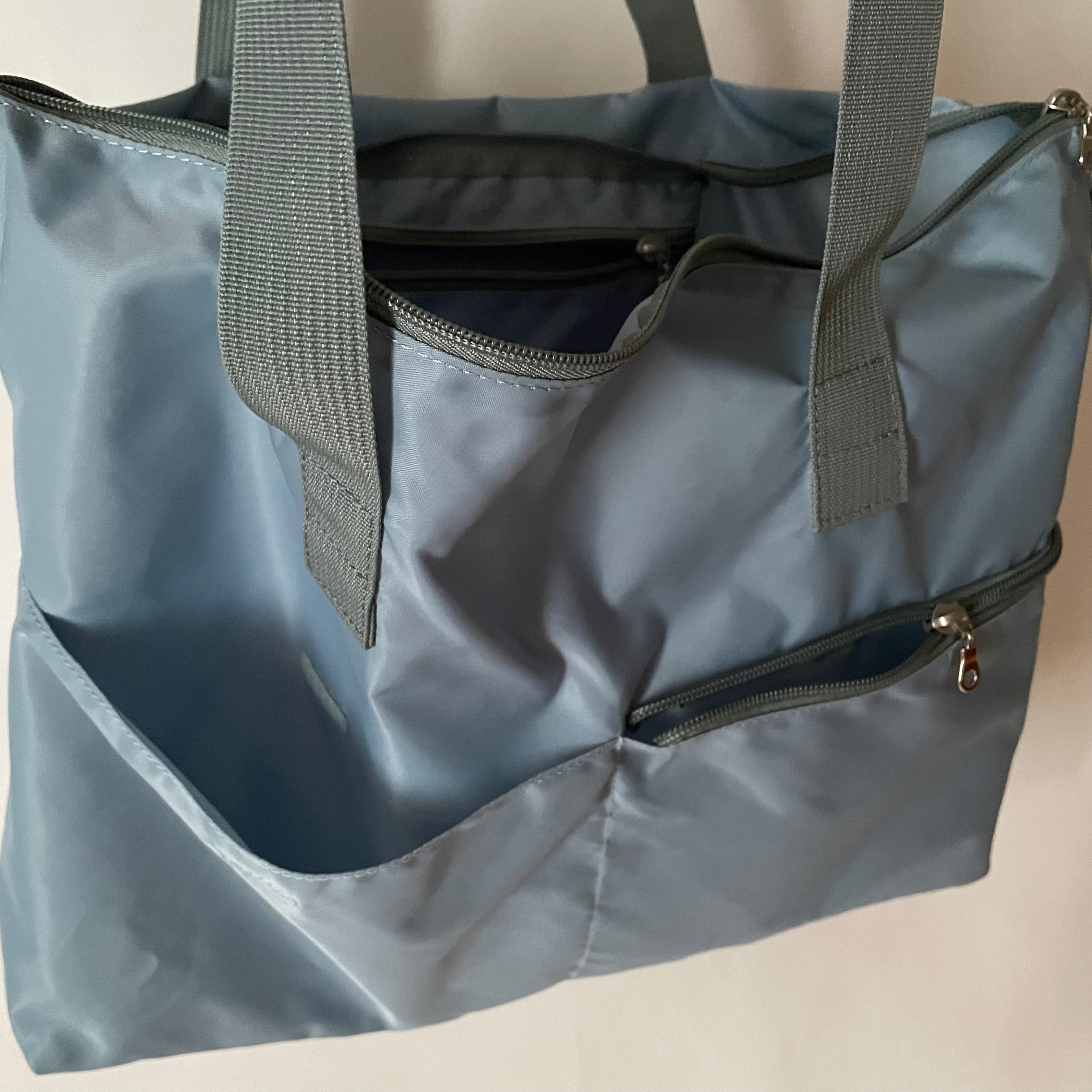 NOVA - Steel Blue | Nylon Tote Bag | Large