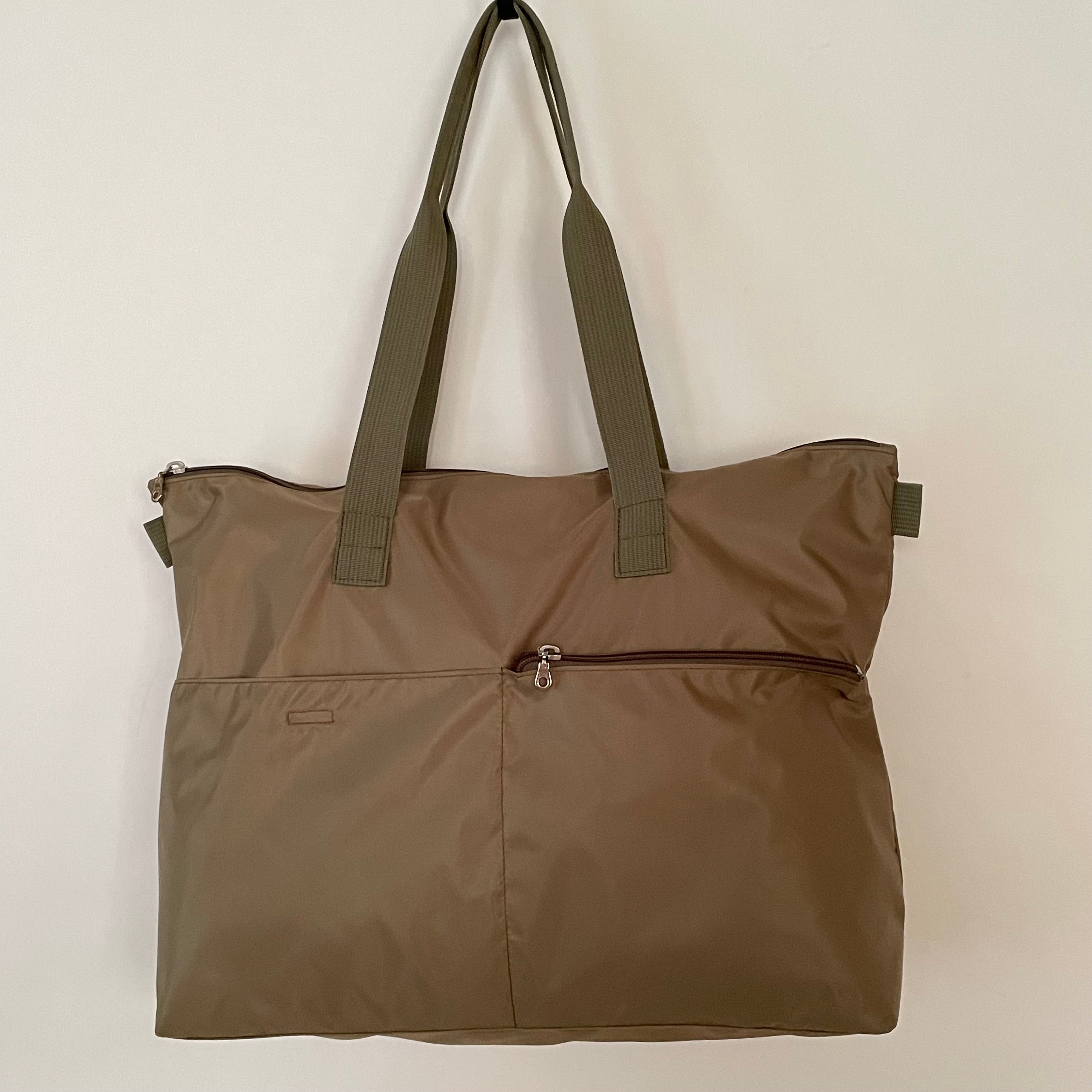 NOVA - Khaki | Nylon Tote Bag | Large