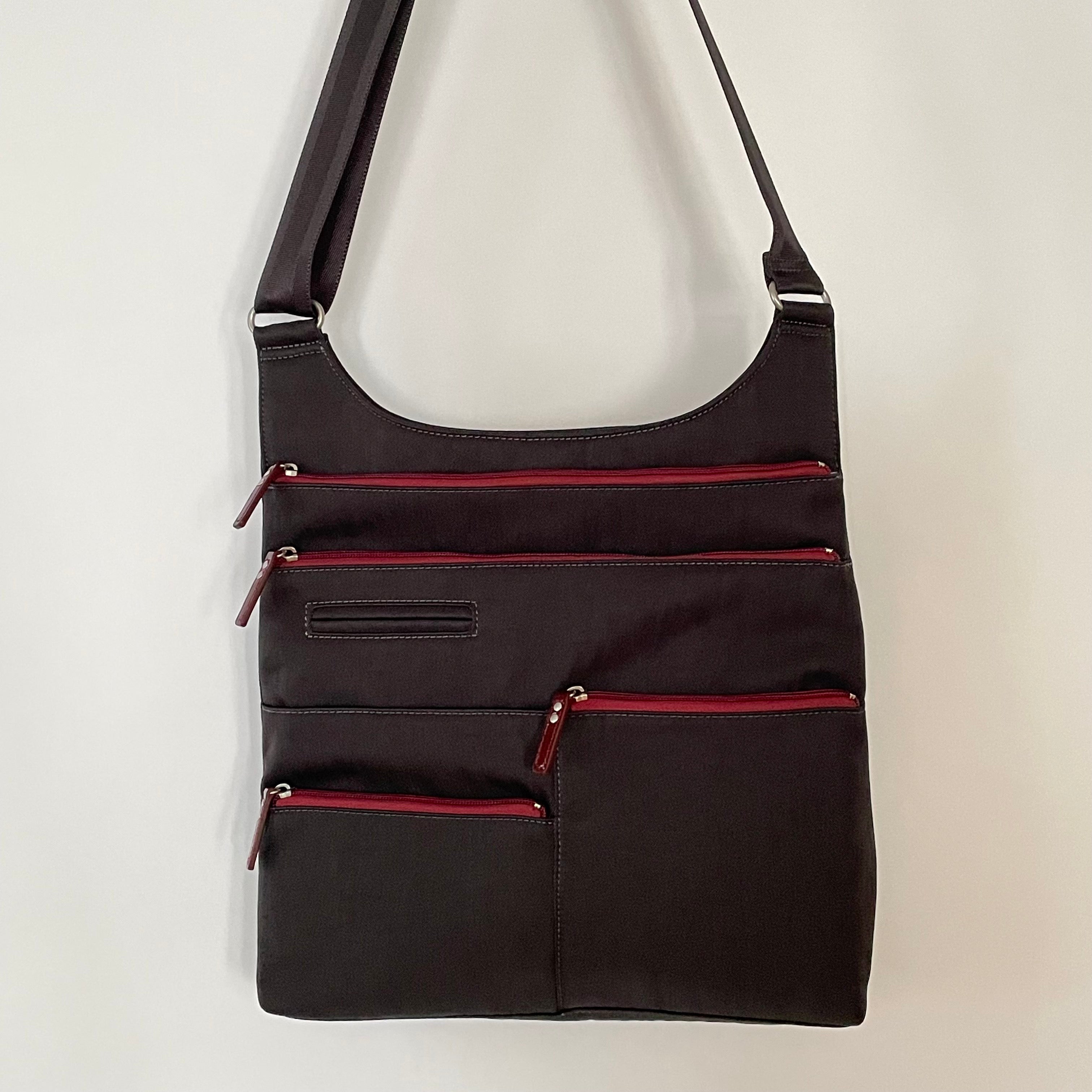 LUCY - Ink x Red | Multi-Pocket Shoulder Bag | Large