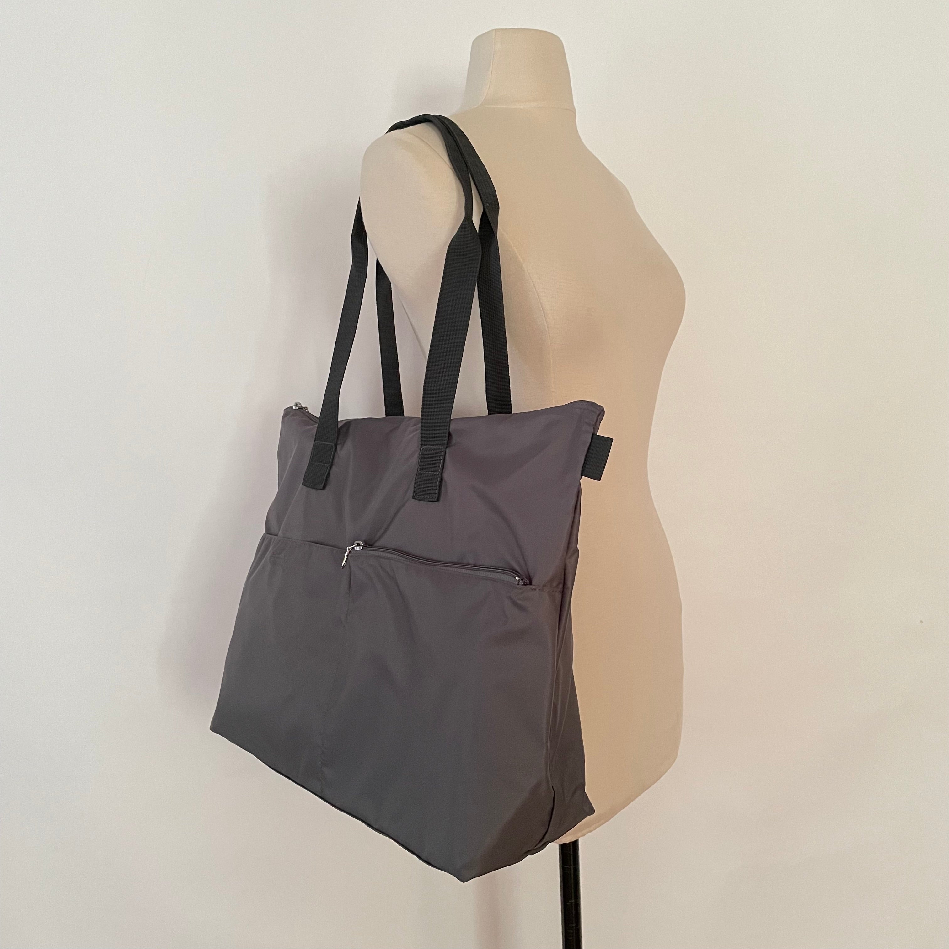 NOVA - Grey | Nylon Tote Bag | Large