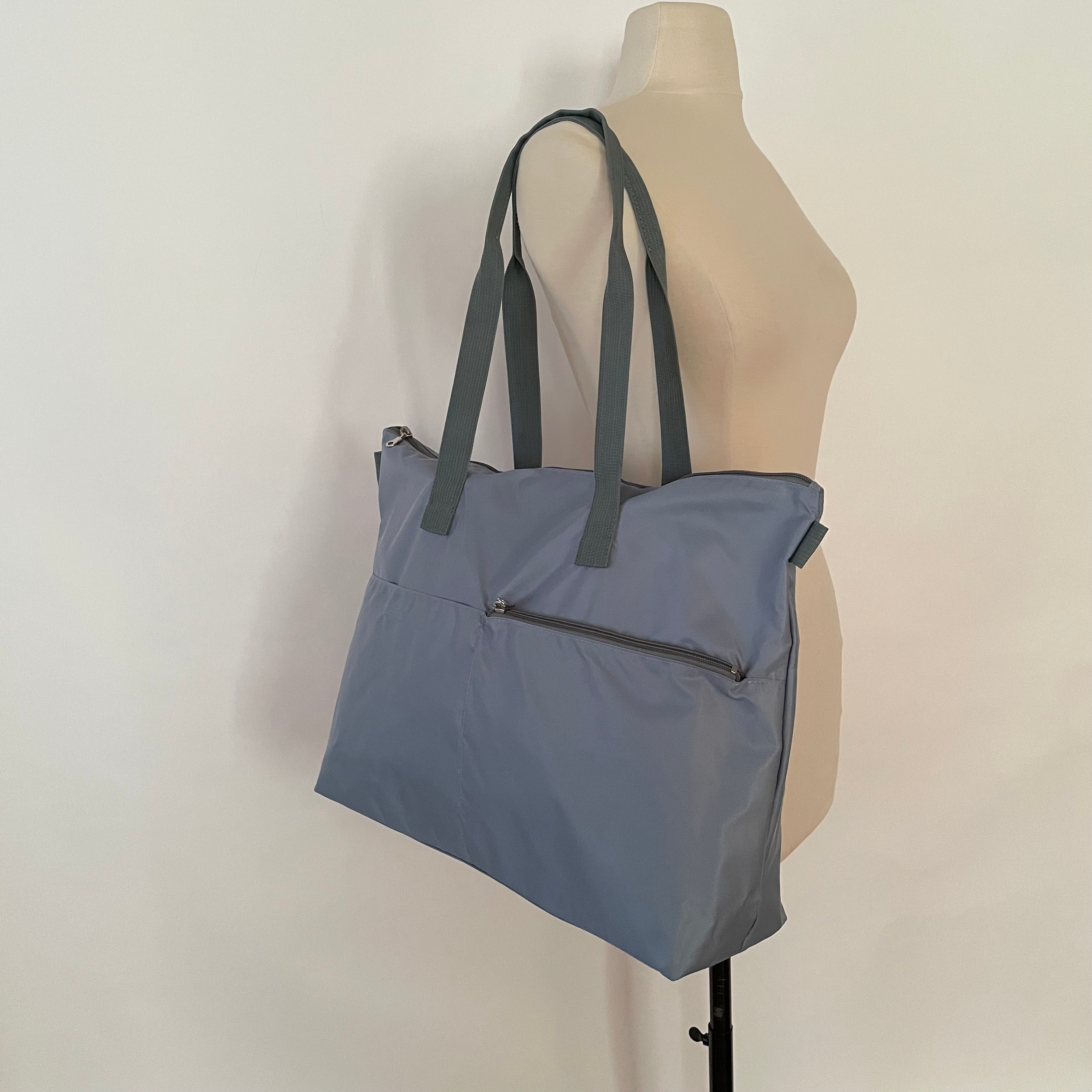 NOVA - Steel Blue | Nylon Tote Bag | Large