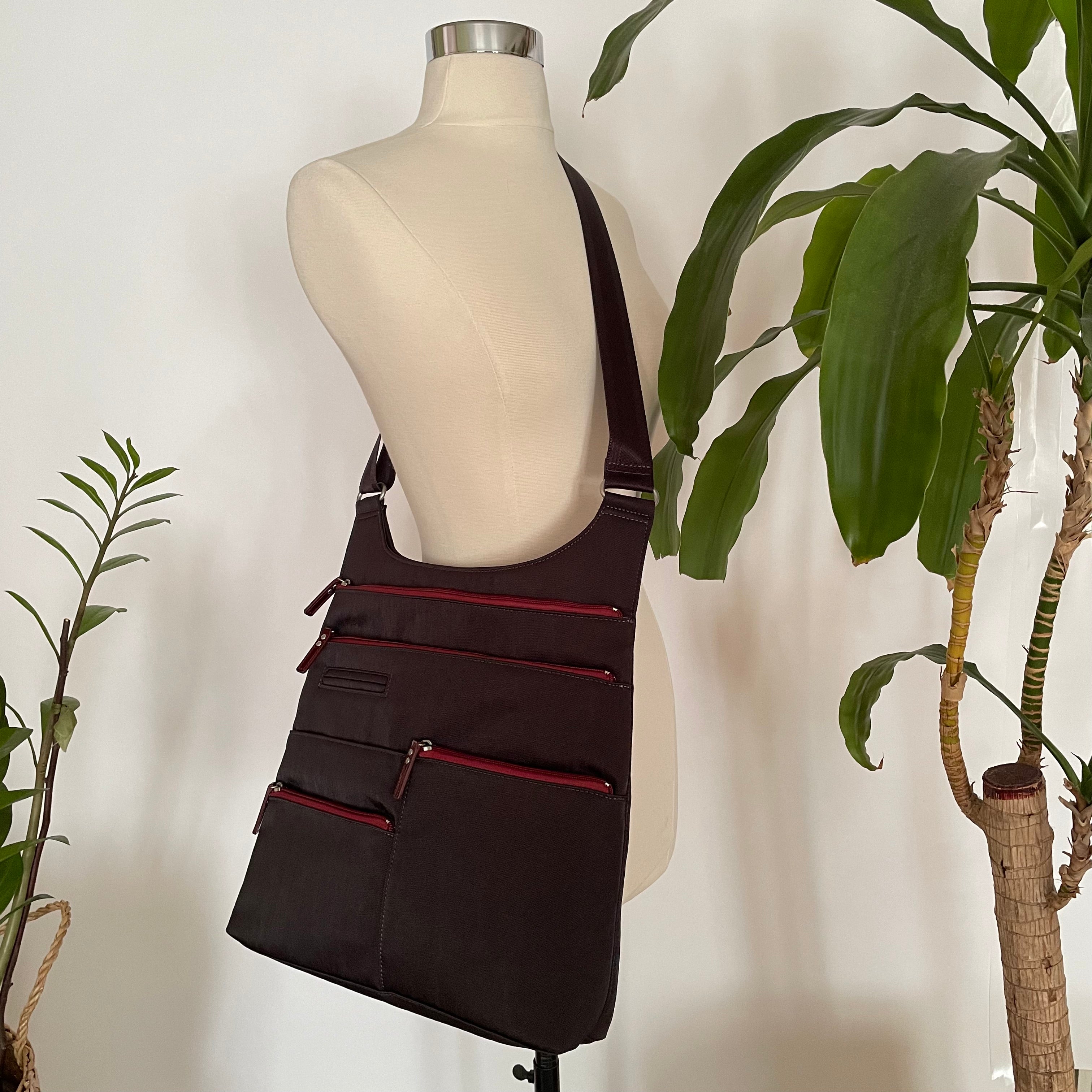 LUCY - Ink x Red | Multi-Pocket Shoulder Bag | Large