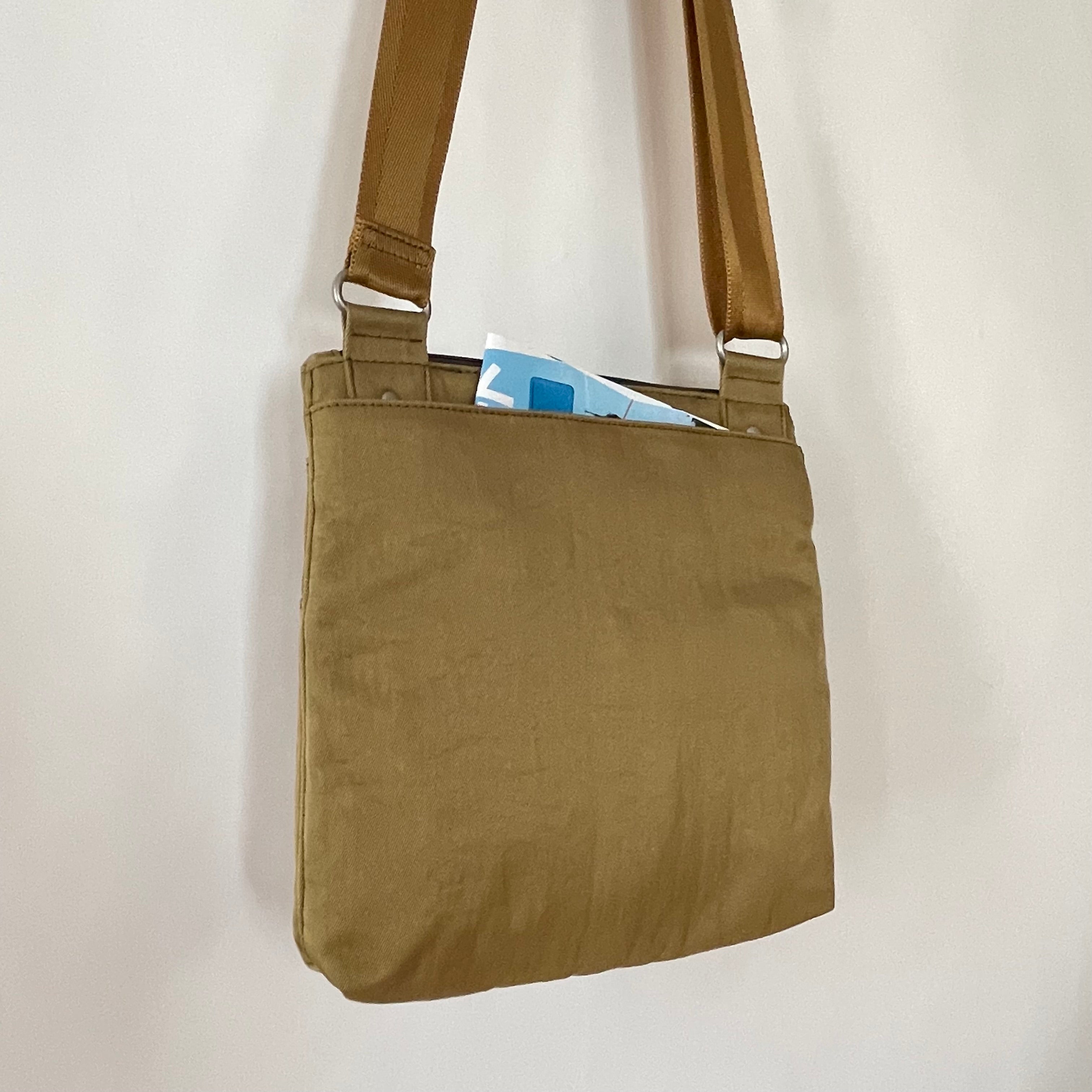 NICO - Ochre x Charcoal | Multi-Pocket Shoulder Bag | Small