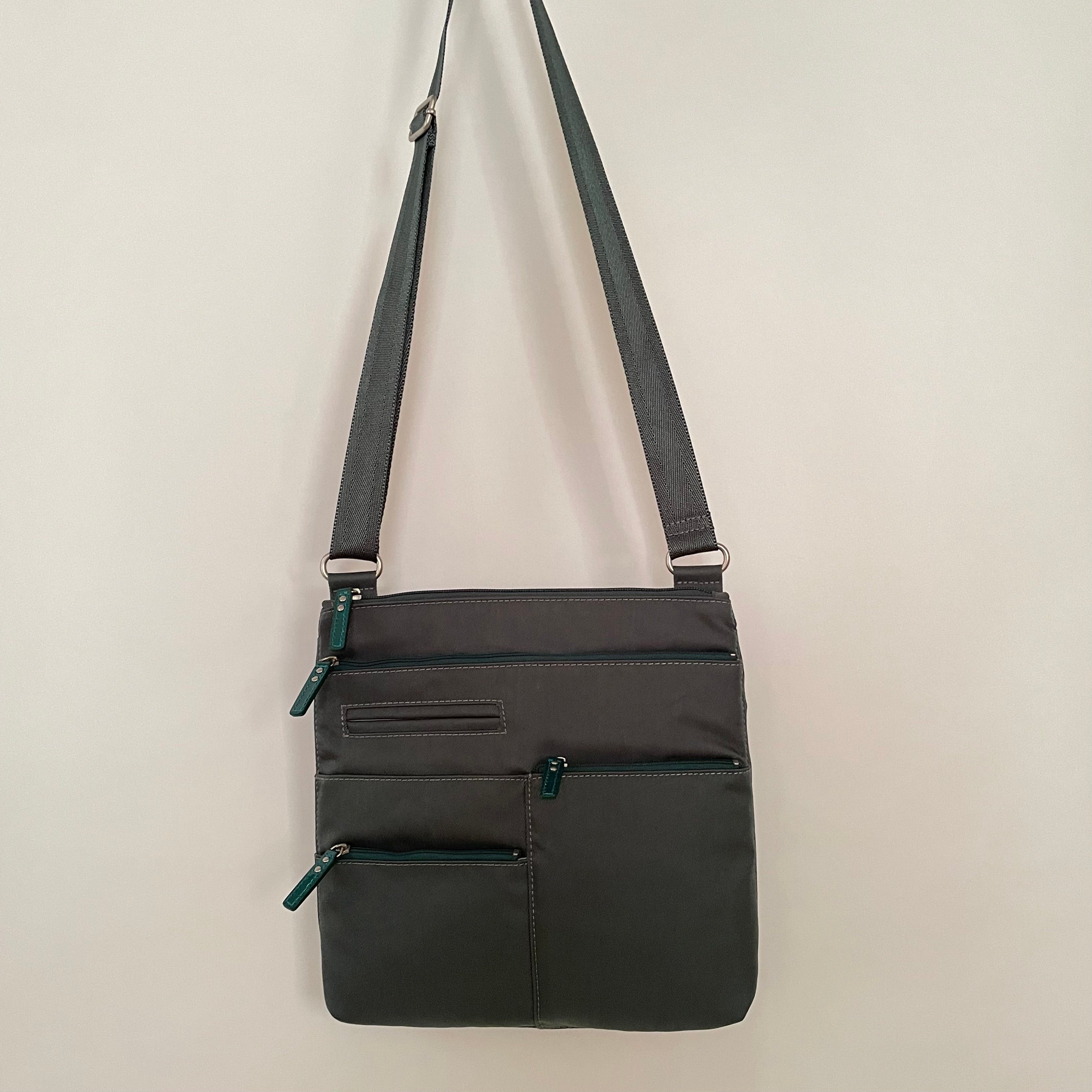 NICO - Sage x Azure | Multi-Pocket Shoulder Bag | Small