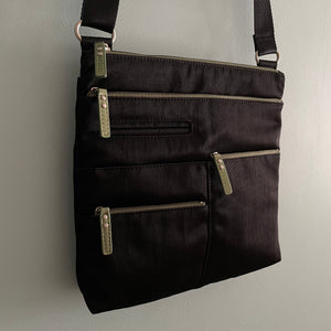 NICO - Black x Green | Multi-Pocket Shoulder Bag | Small