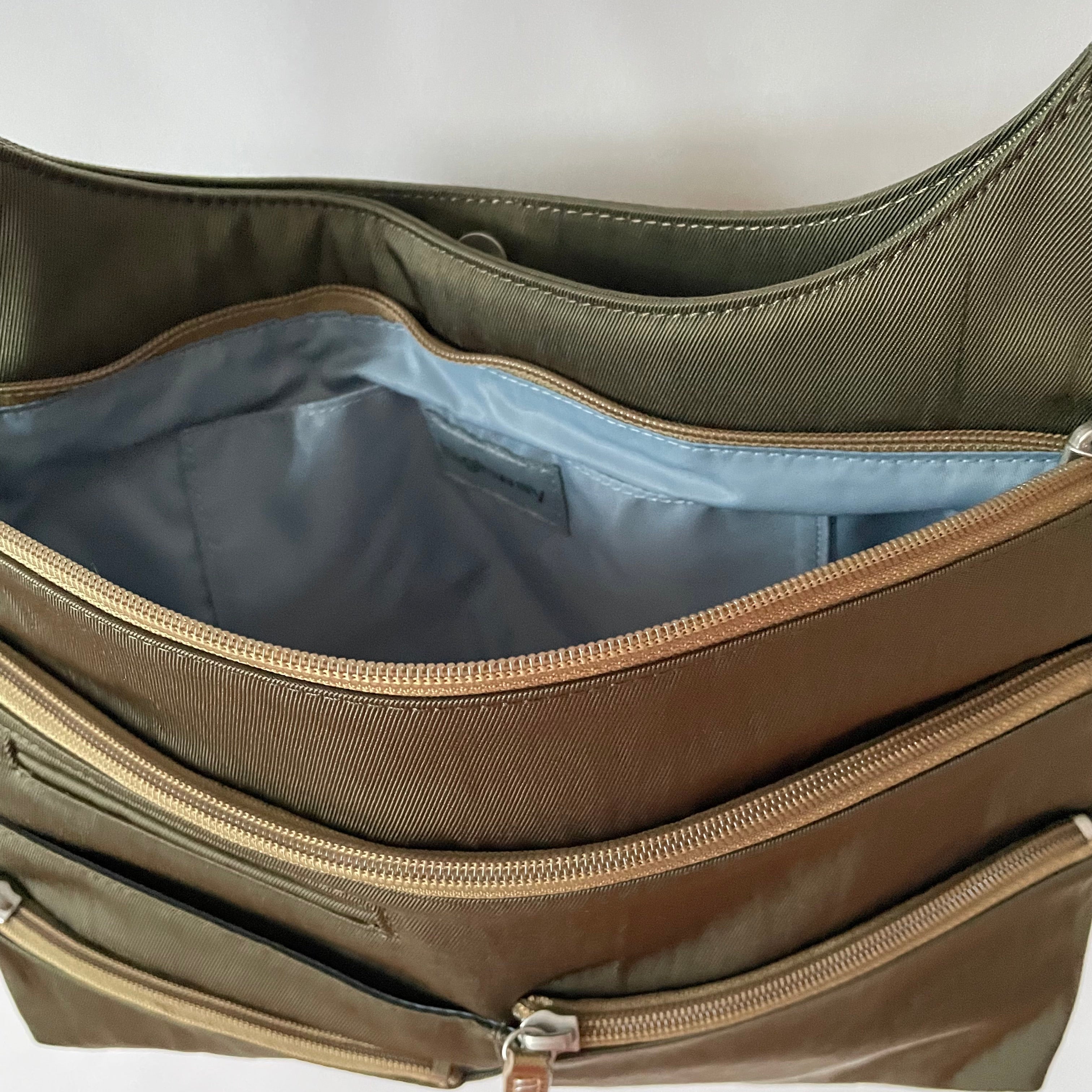 TEELA - Willow x Gold | Multi-Pocket Shoulder Bag | Medium