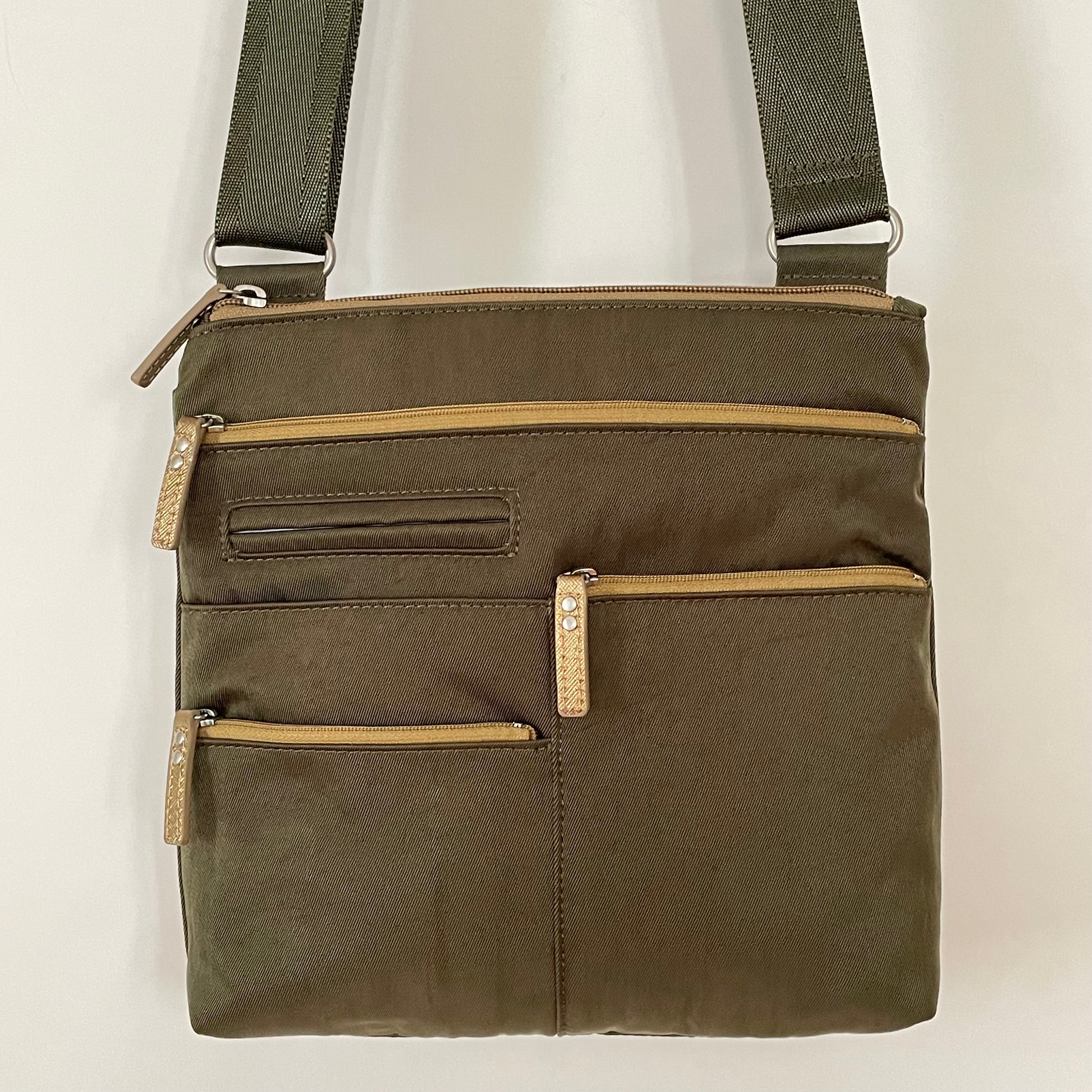 NICO - Willow x Gold | Multi-Pocket Shoulder Bag | Small