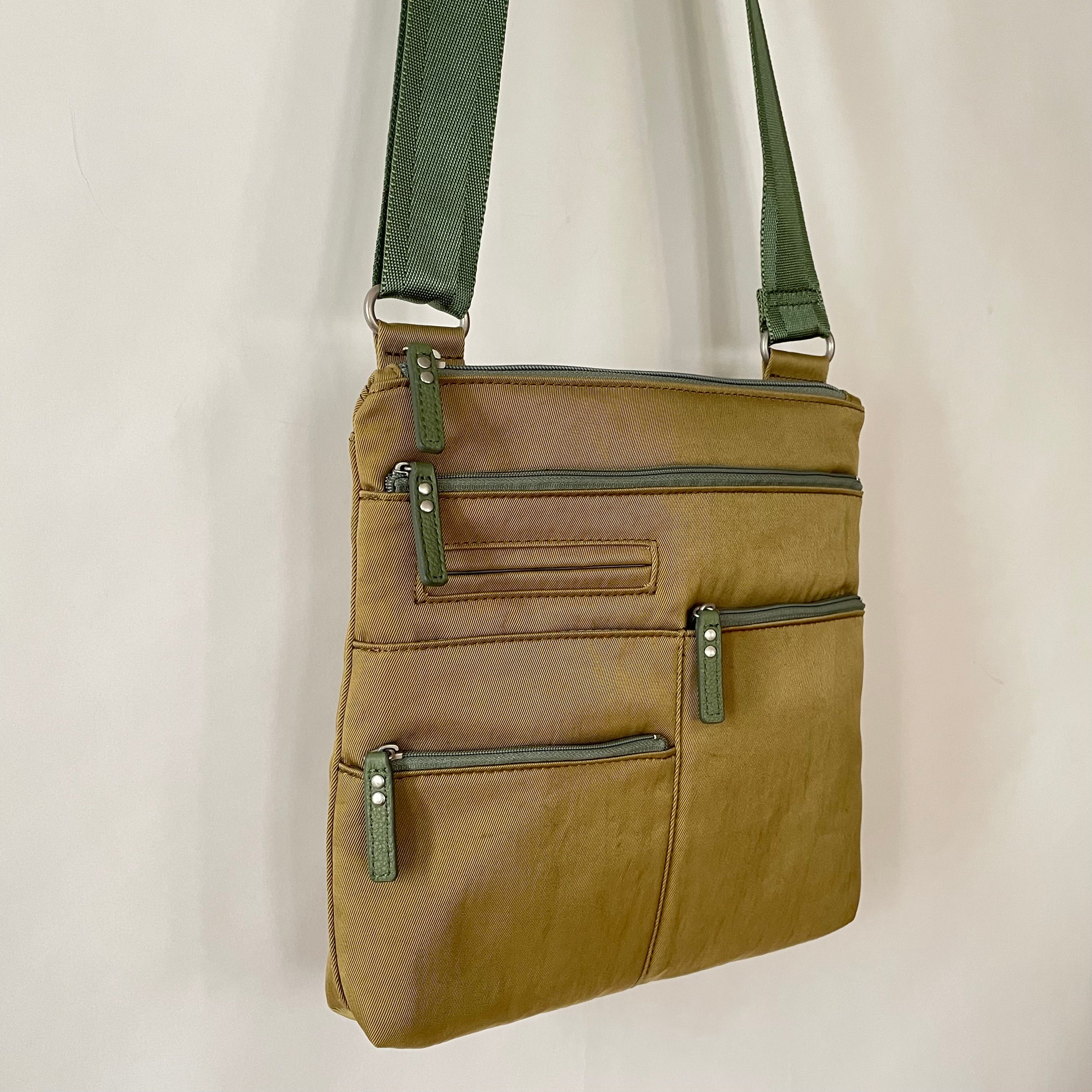 NICO - Ochre x Grass | Multi-Pocket Shoulder Bag | Small