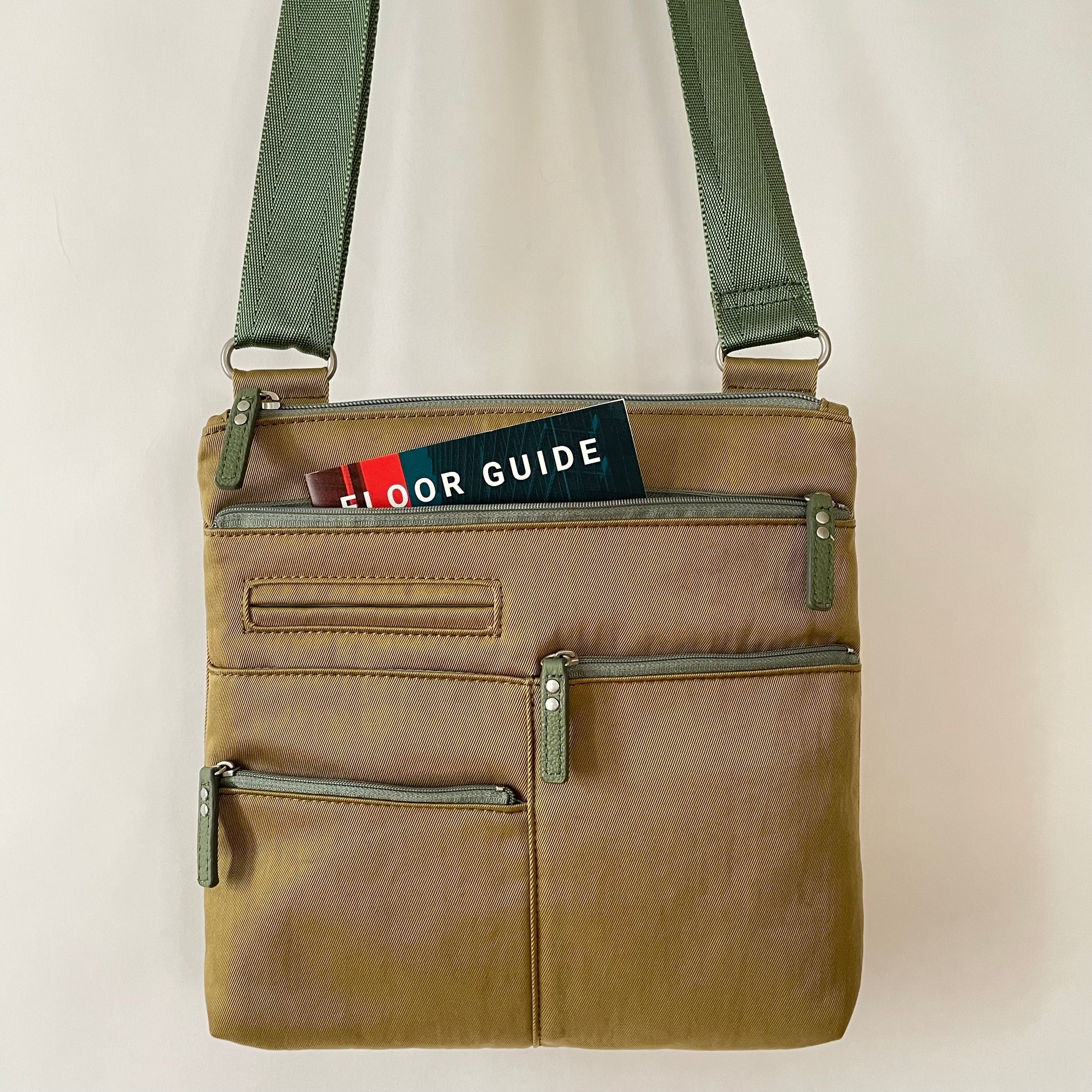 NICO - Ochre x Grass | Multi-Pocket Shoulder Bag | Small