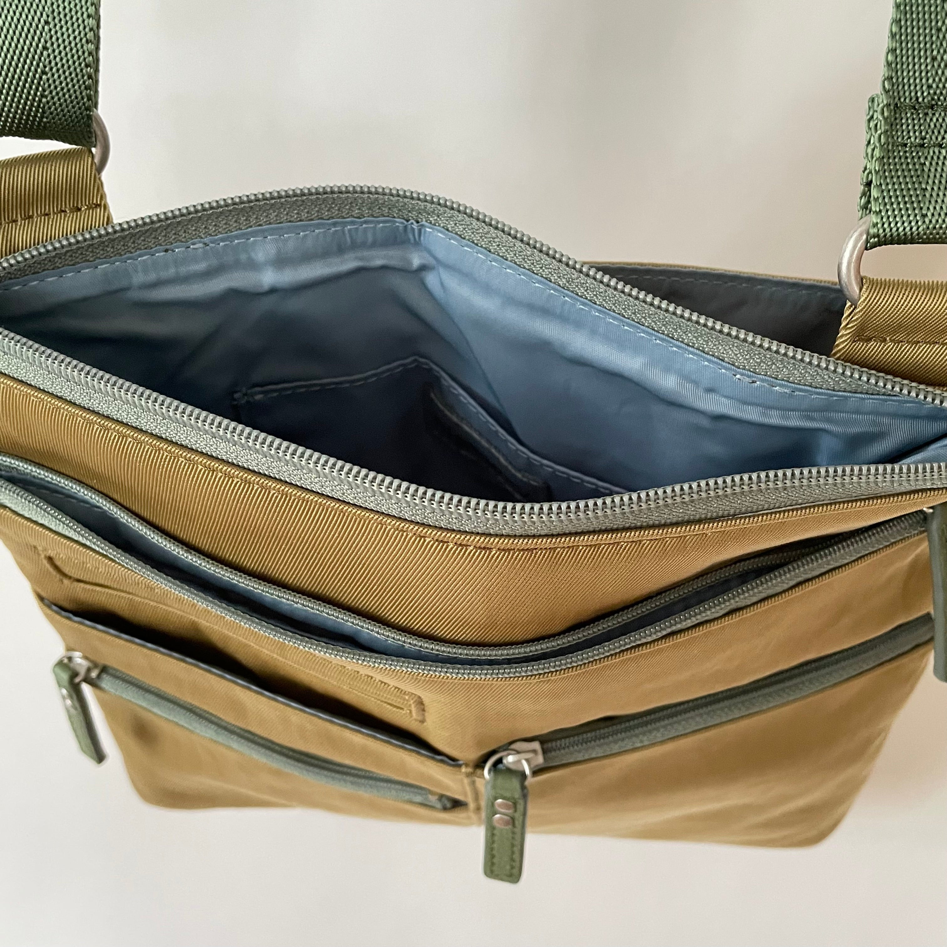 NICO - Ochre x Grass | Multi-Pocket Shoulder Bag | Small