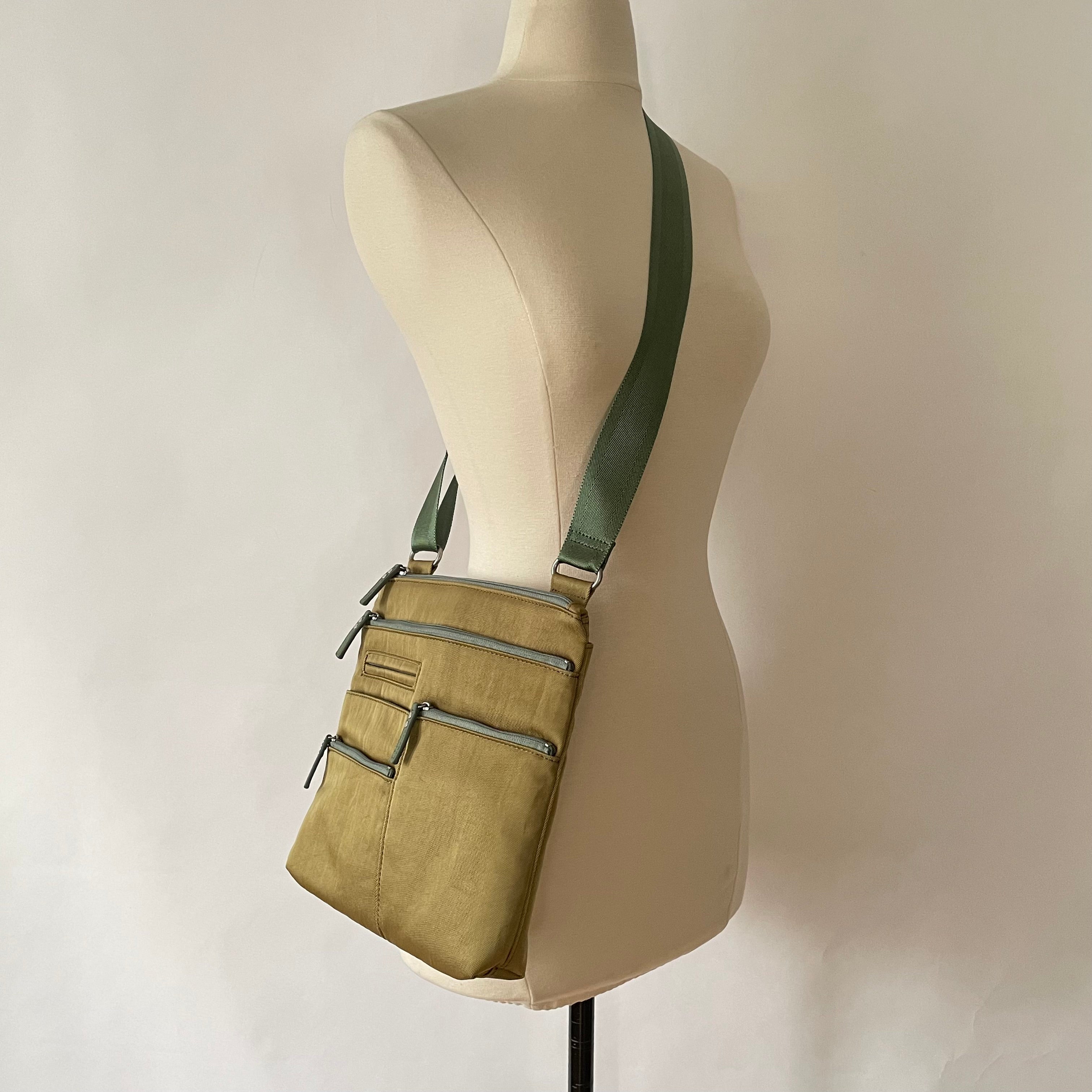 NICO - Ochre x Grass | Multi-Pocket Shoulder Bag | Small