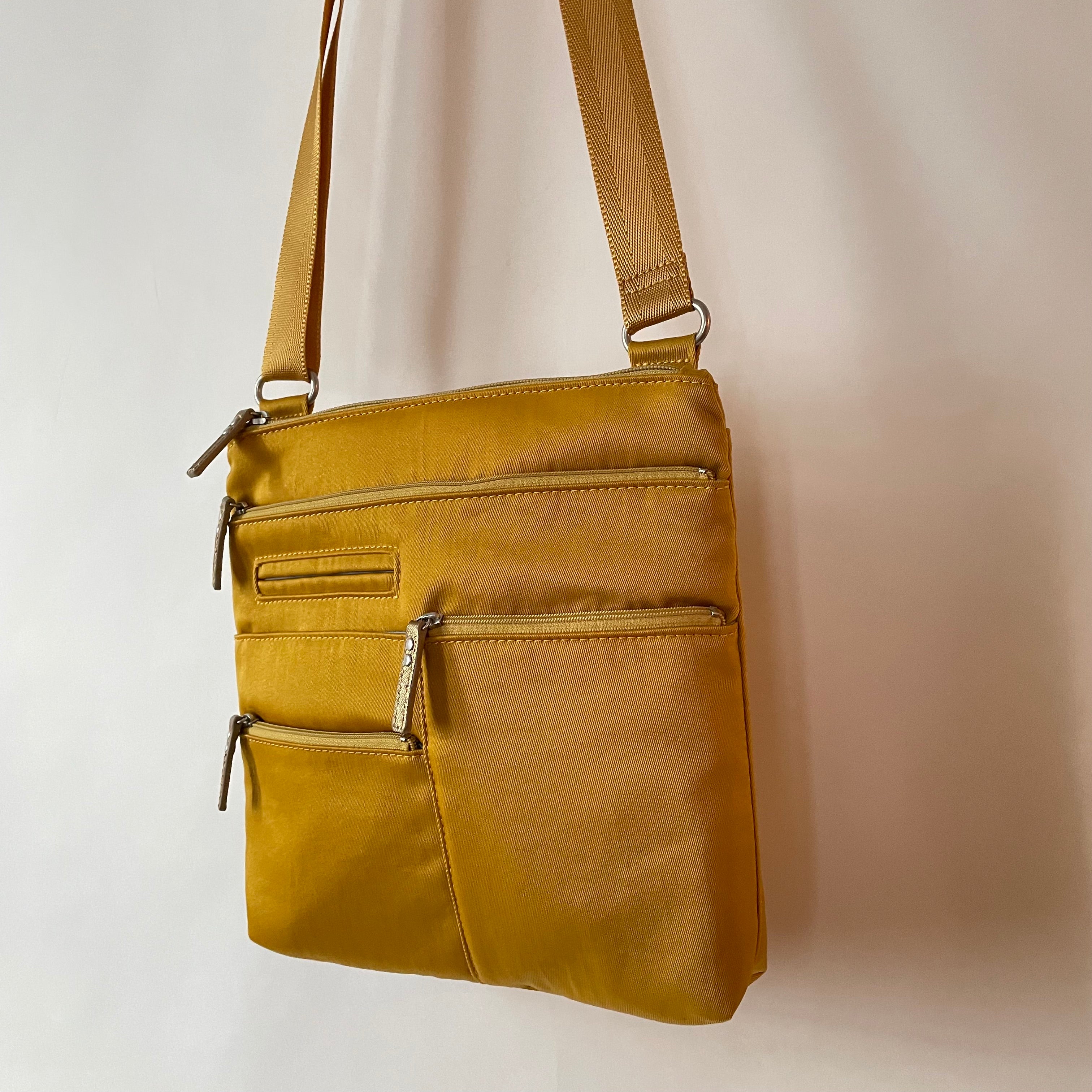 NICO - Canary x Gold | Multi-Pocket Shoulder Bag | Small