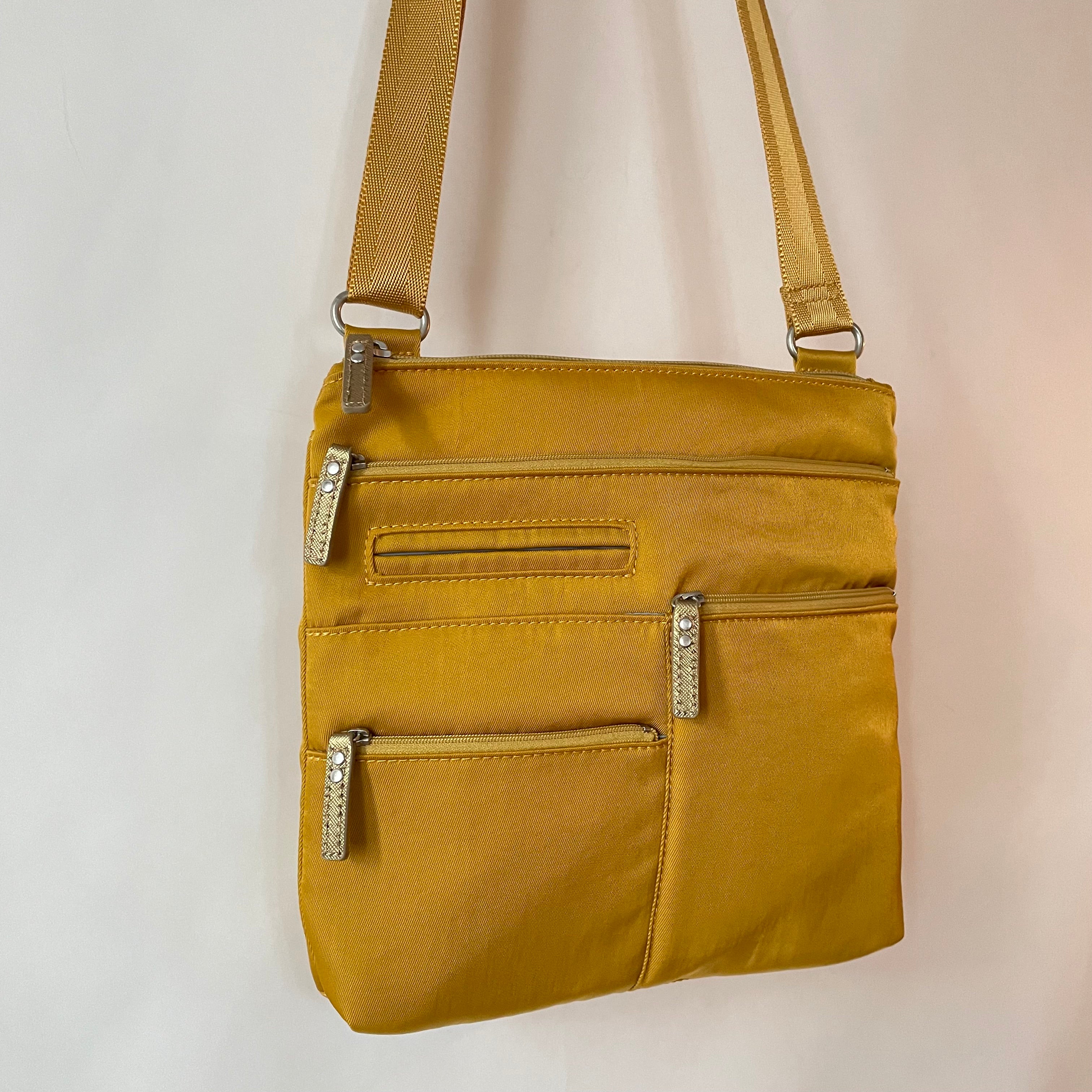 NICO - Canary x Gold | Multi-Pocket Shoulder Bag | Small
