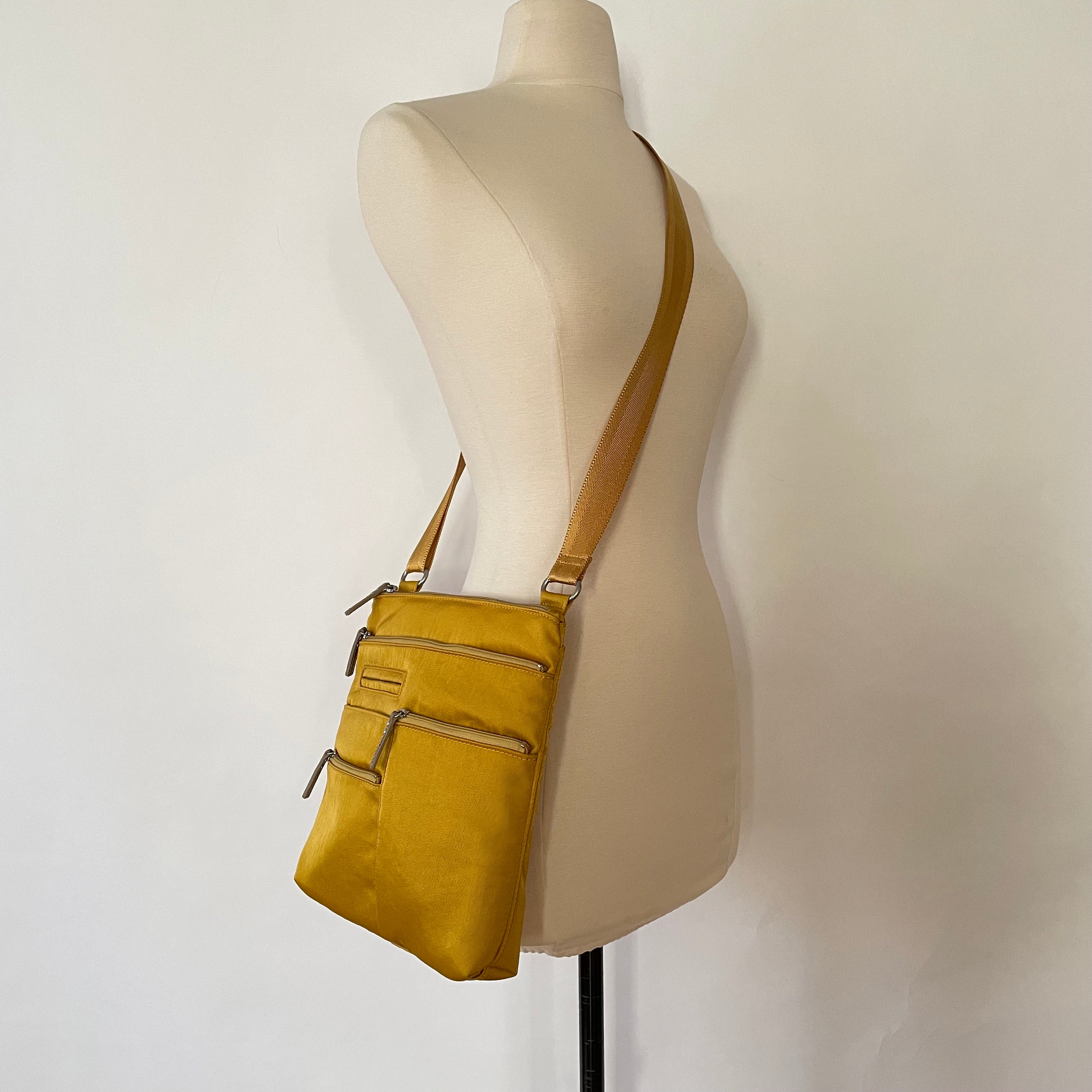NICO - Canary x Gold | Multi-Pocket Shoulder Bag | Small
