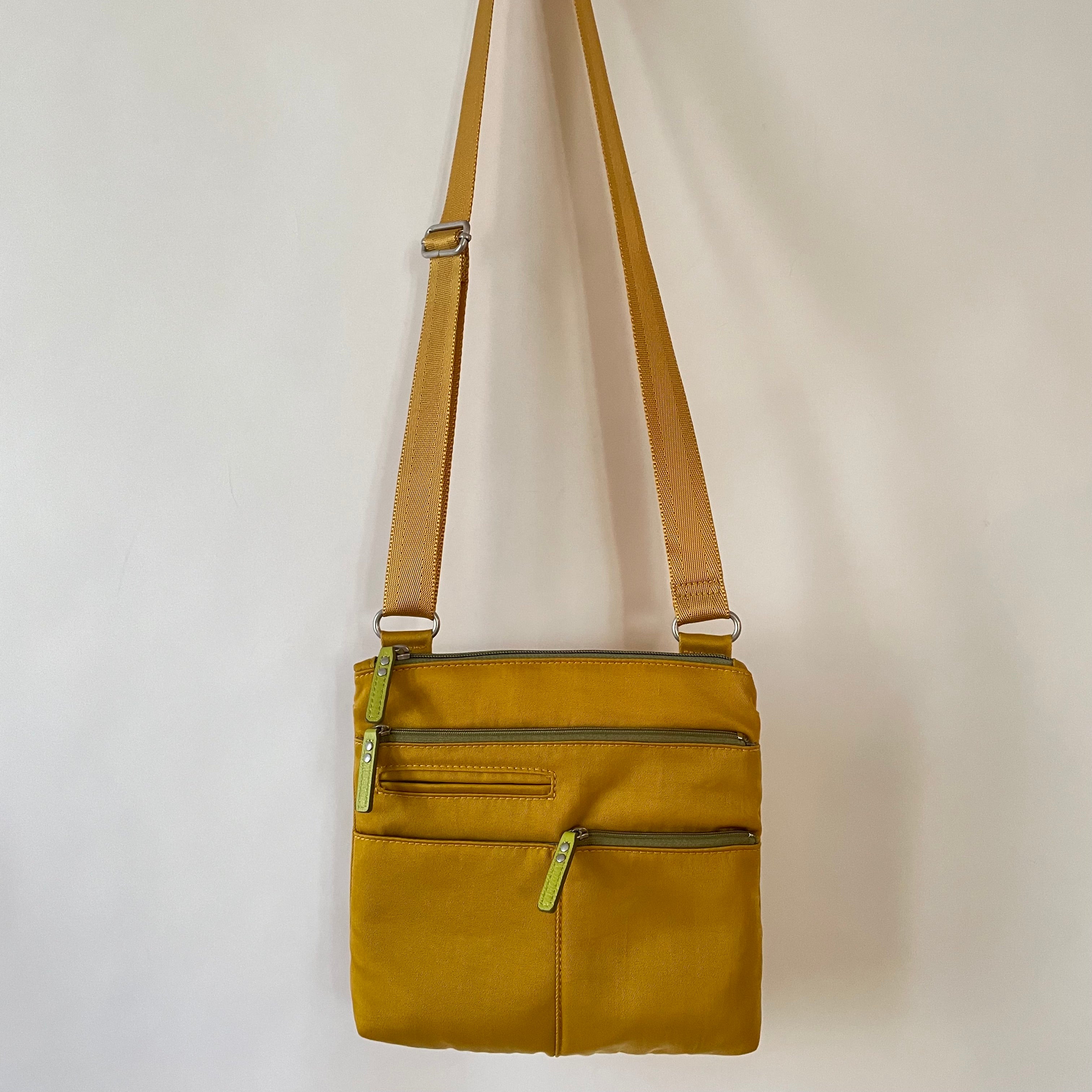 PETE - Canary x Olive | Multi-Pocket Shoulder Bag | Mini
