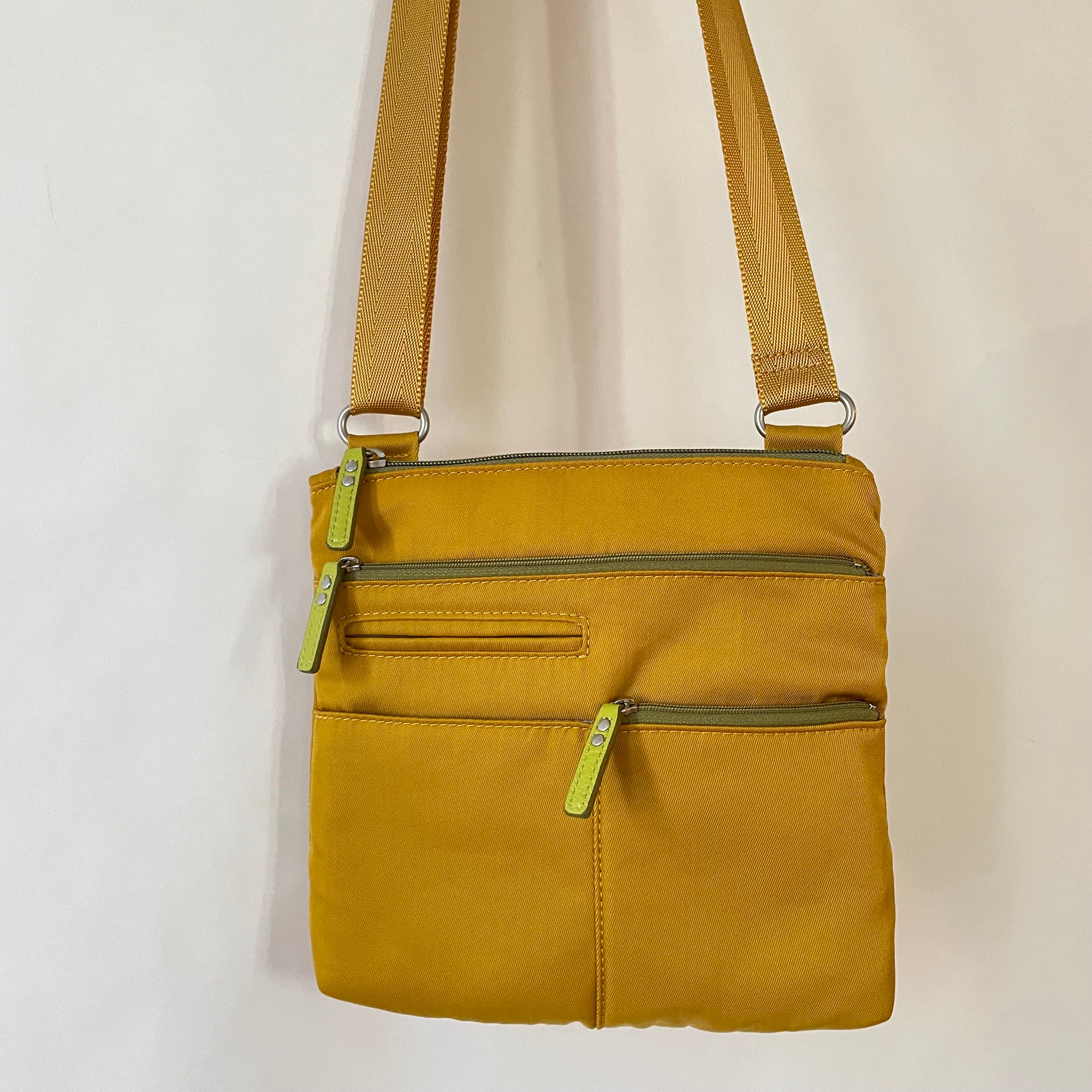 PETE - Canary x Olive | Multi-Pocket Shoulder Bag | Mini
