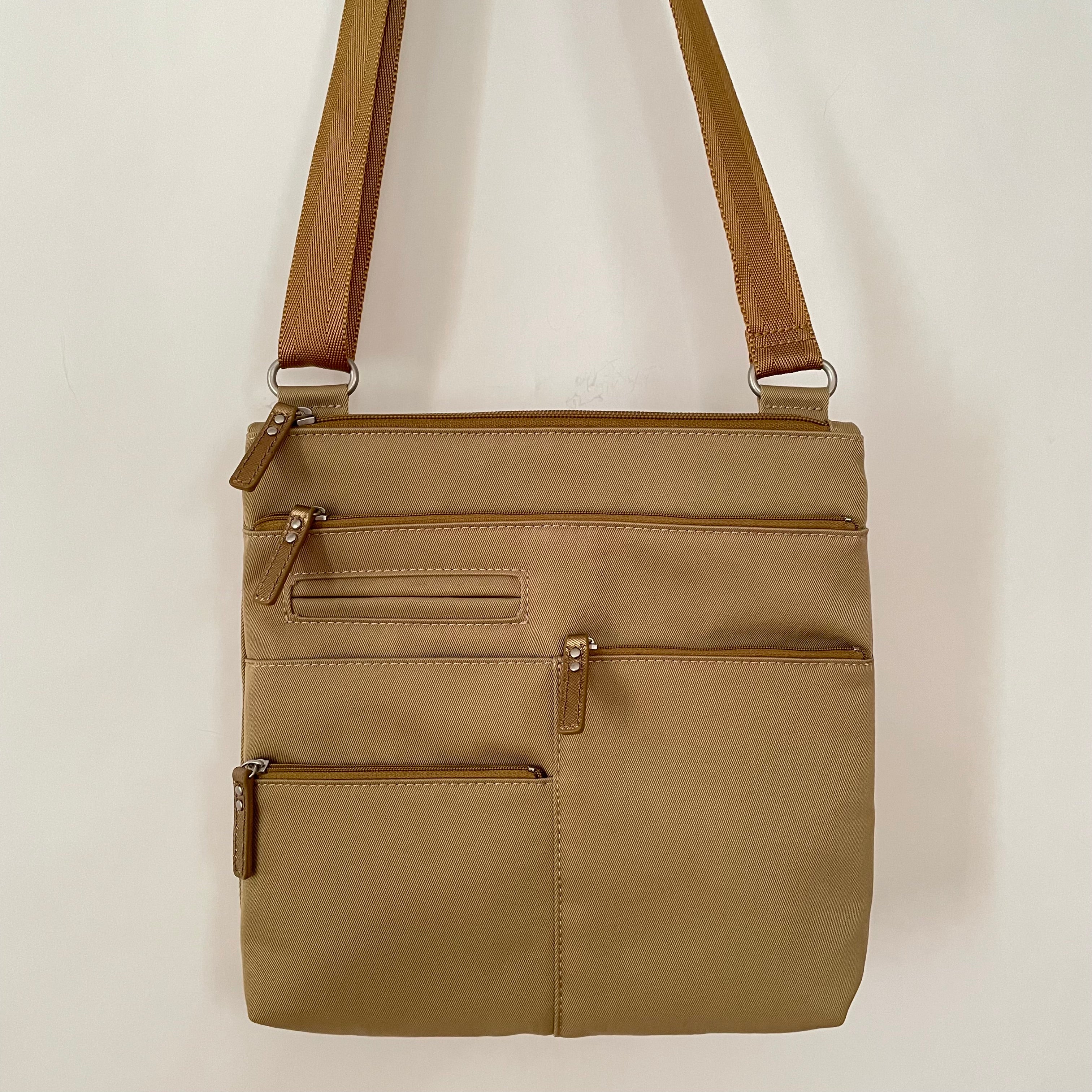 NICO - Rattan x Gold | Multi-Pocket Shoulder Bag | Small