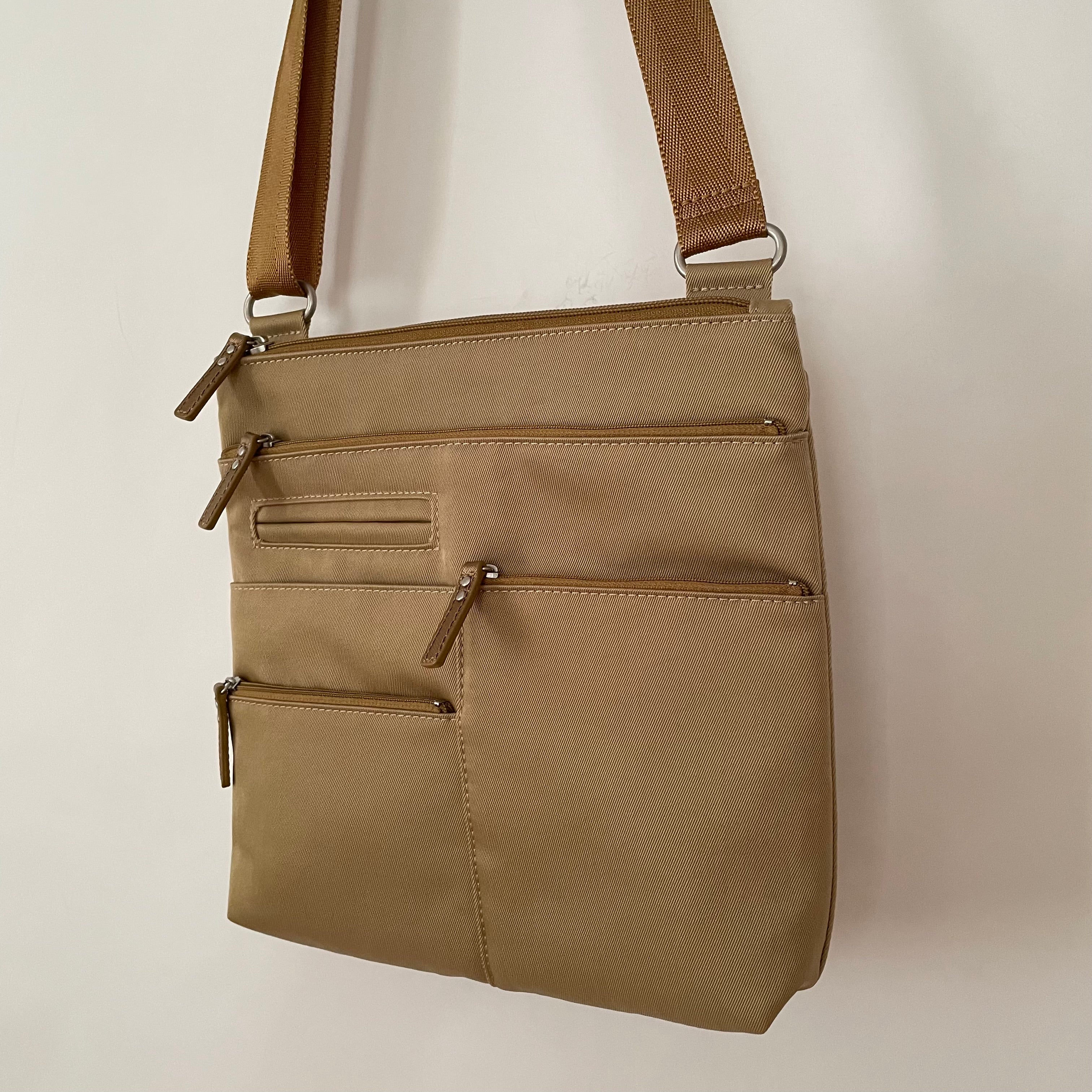 NICO - Rattan x Gold | Multi-Pocket Shoulder Bag | Small