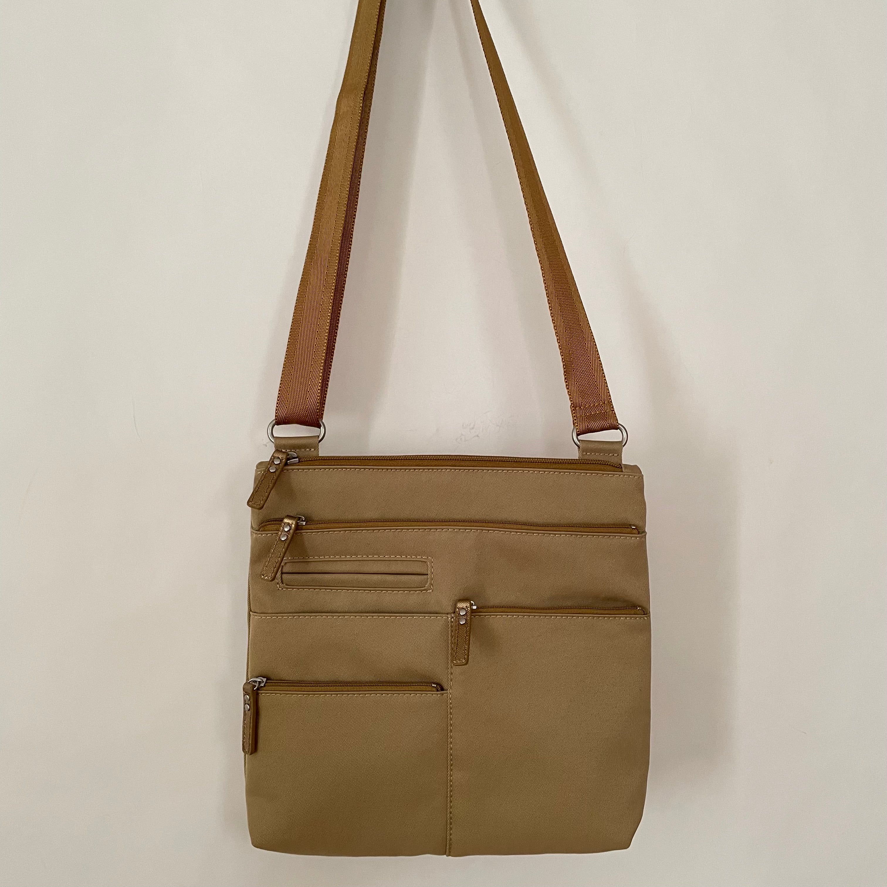 NICO - Rattan x Gold | Multi-Pocket Shoulder Bag | Small