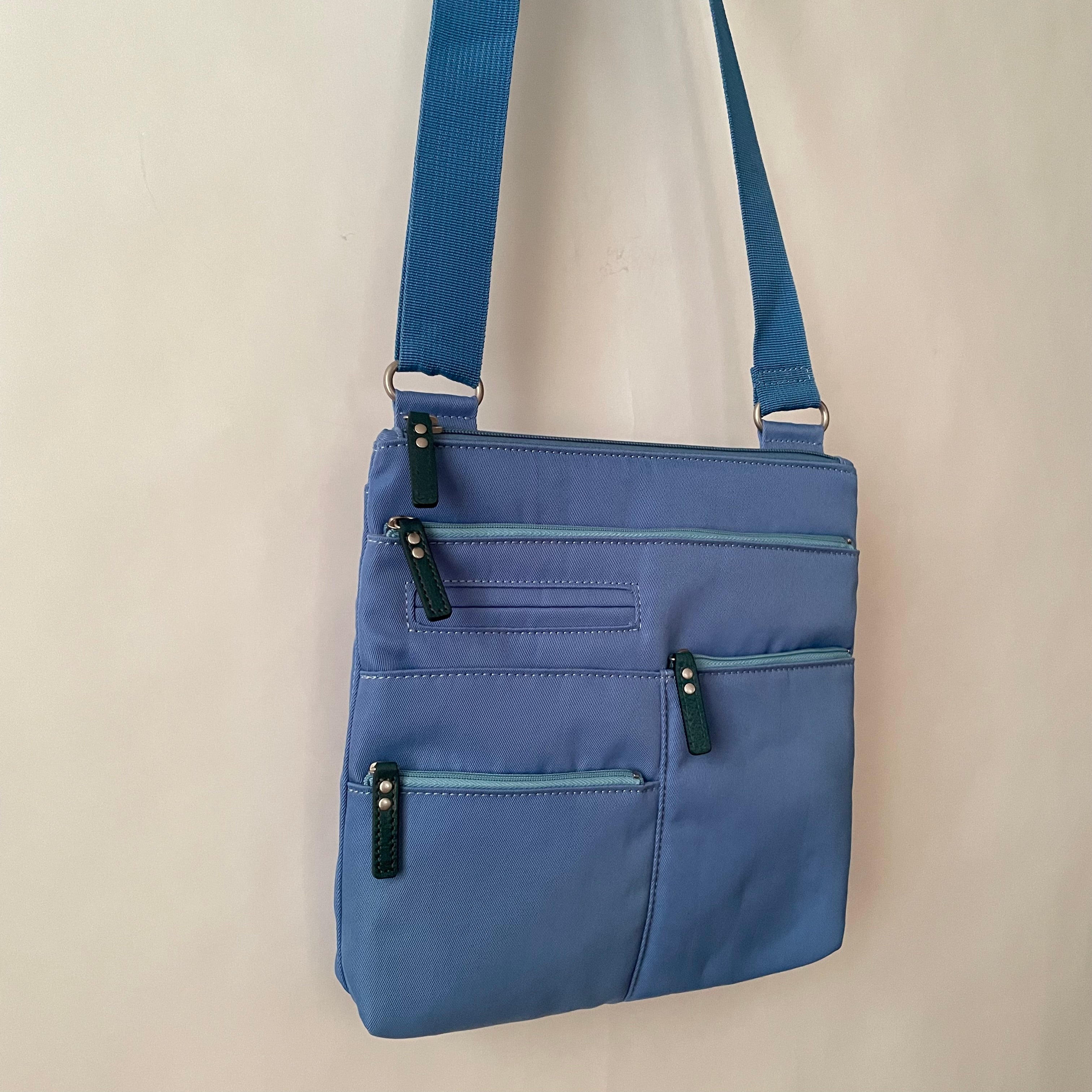 NICO - Coastal Blue x Blue | Multi-Pocket Shoulder Bag | Small