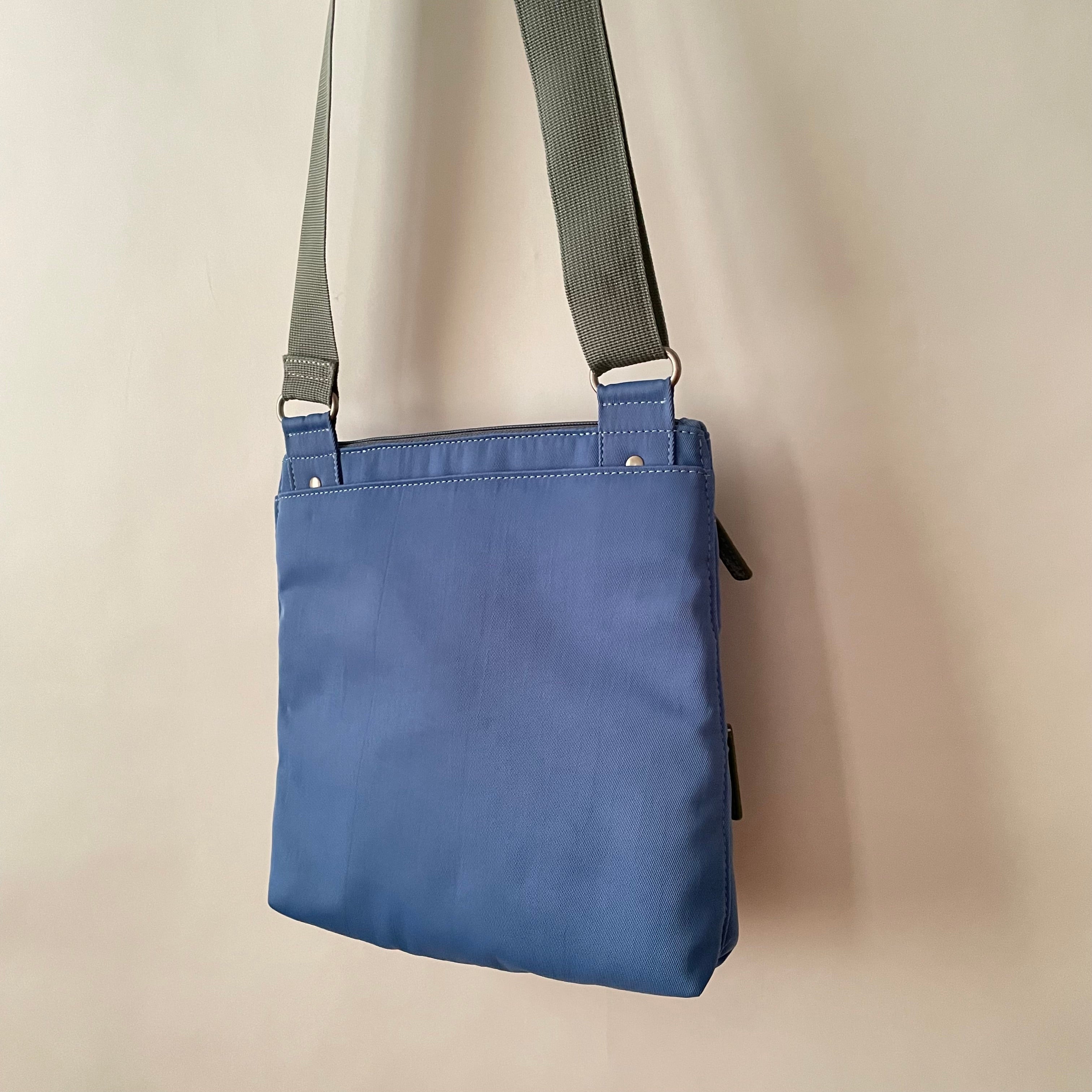 NICO - Coastal Blue x Sage | Multi-Pocket Shoulder Bag | Small