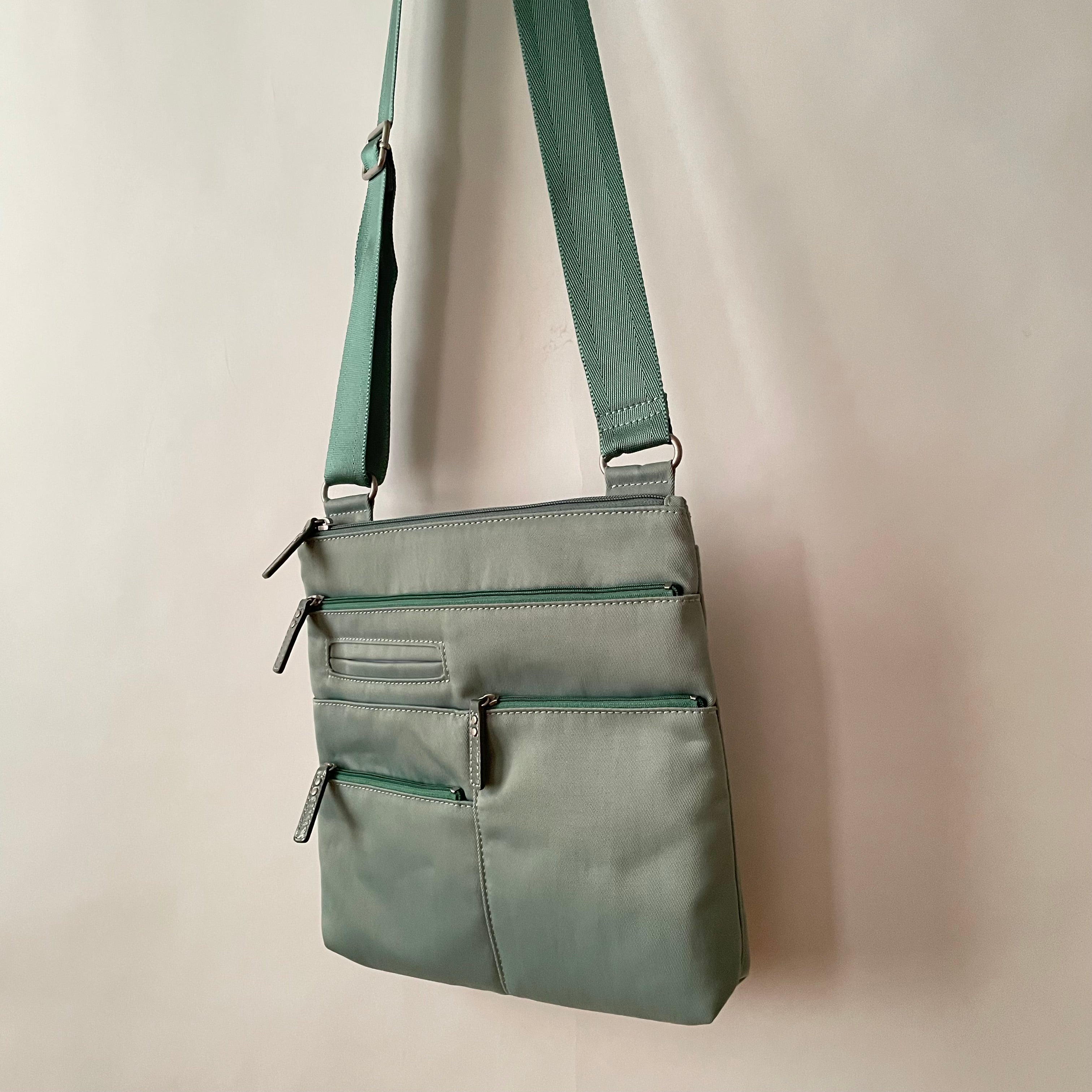 NICO - Light Seafoam x Mint | Multi-Pocket Shoulder Bag | Small