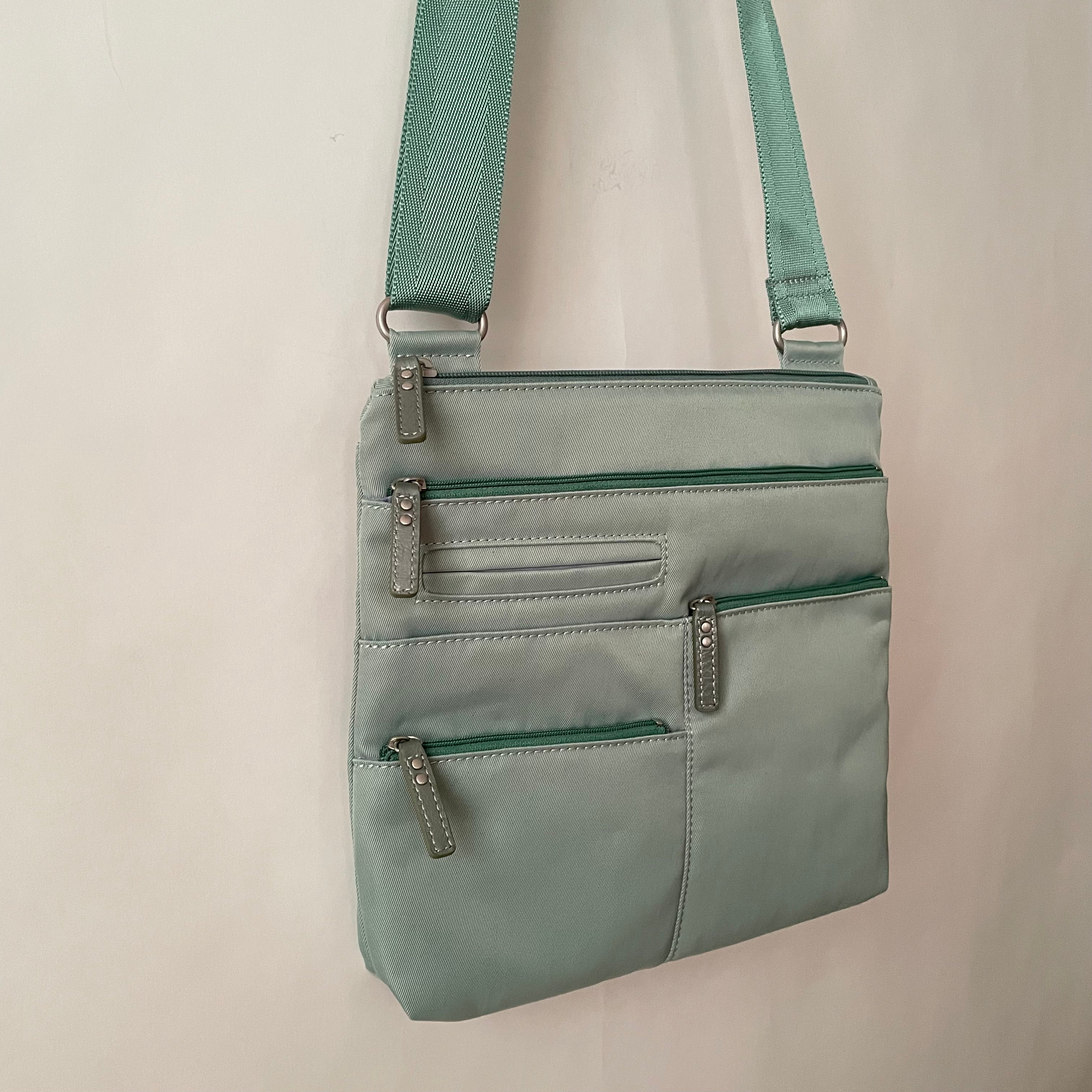 NICO - Light Seafoam x Mint | Multi-Pocket Shoulder Bag | Small