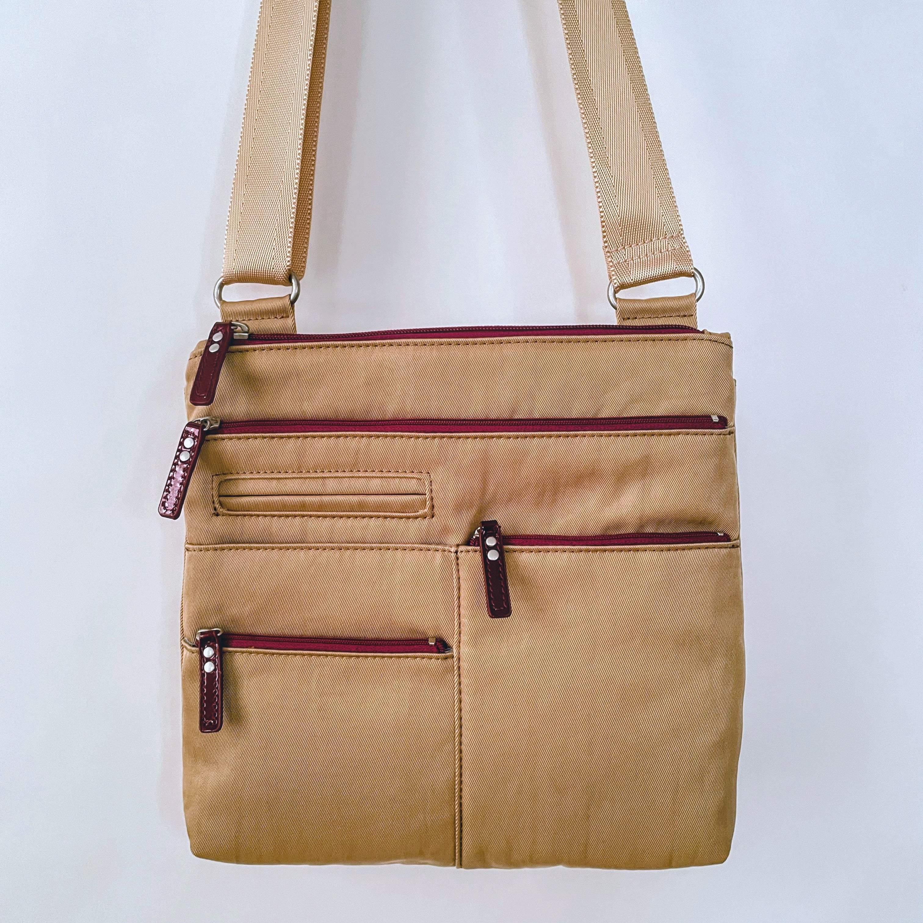 NICO UYTTERHAGEN レザーバッグ NICO - Rattan x Red | Multi-Pocket Shoulder Bag | Small – Highway