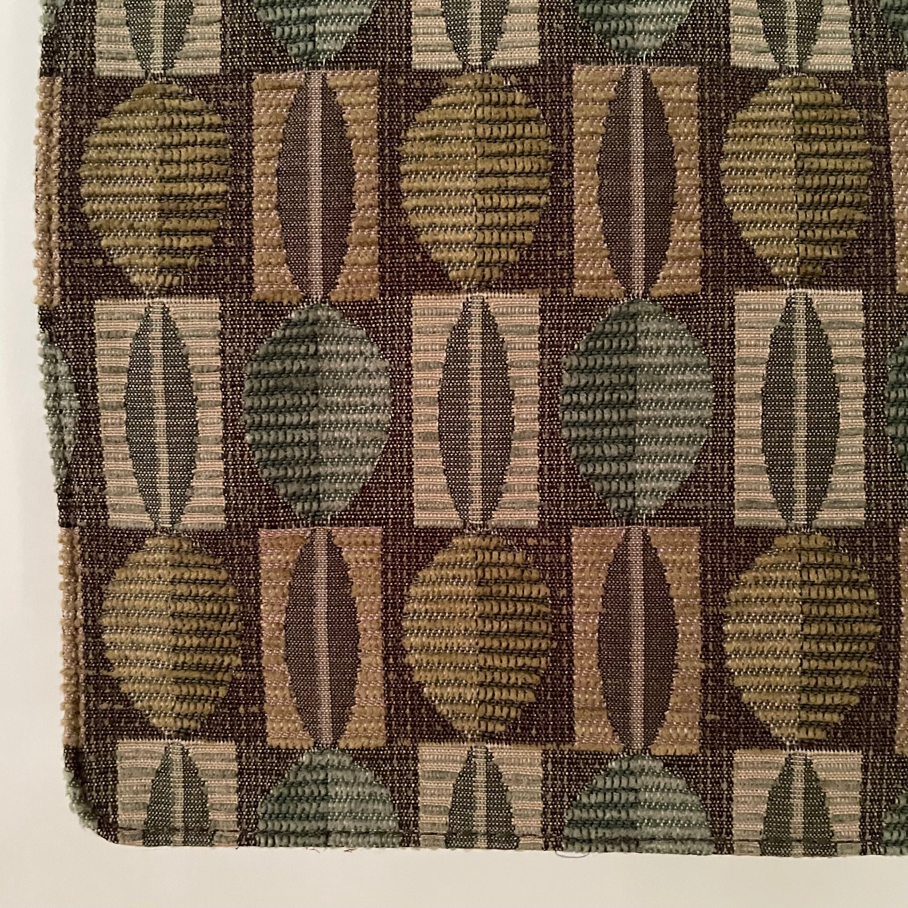 Premium Collection | Vintage Wool Woven Material Bag with Leather Accents | Taupe x Ochre x Sage x Chocolate