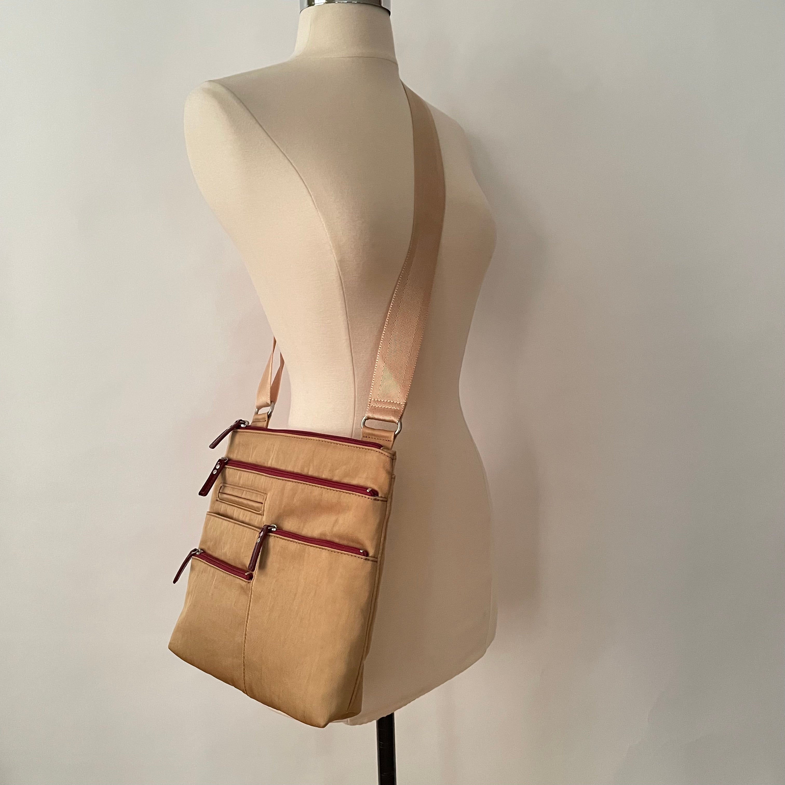 NICO - Rattan x Red | Multi-Pocket Shoulder Bag | Small