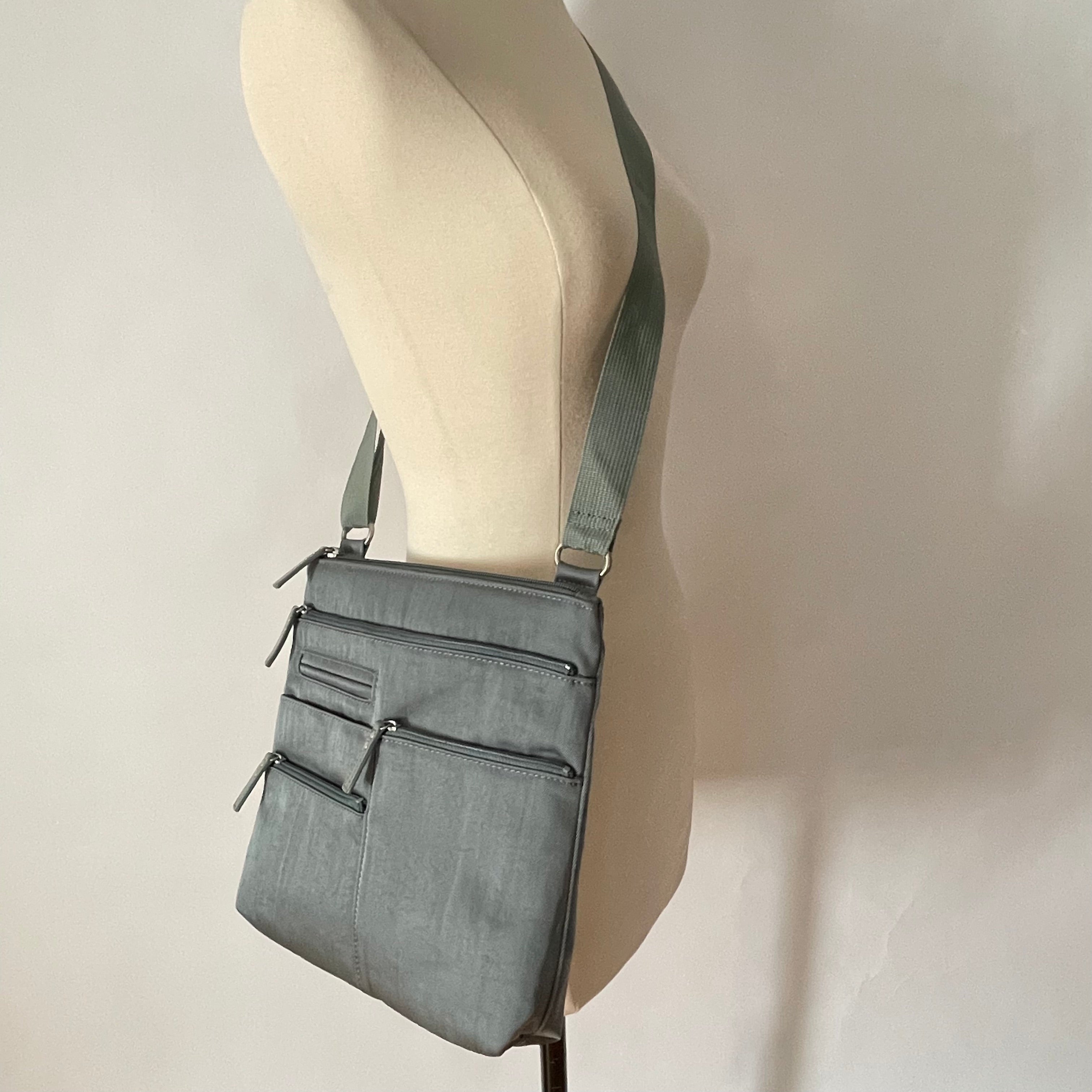 NICO - Mist x Sage | Multi-Pocket Shoulder Bag | Small