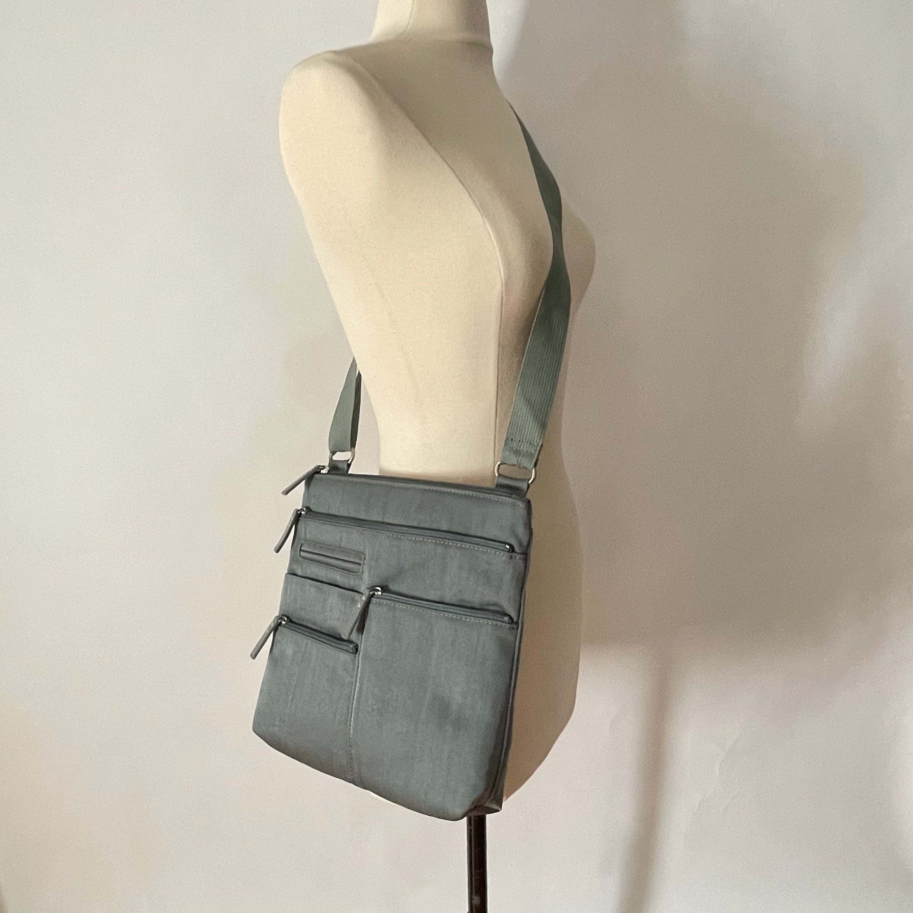NICO - Mist x Sage | Multi-Pocket Shoulder Bag | Small