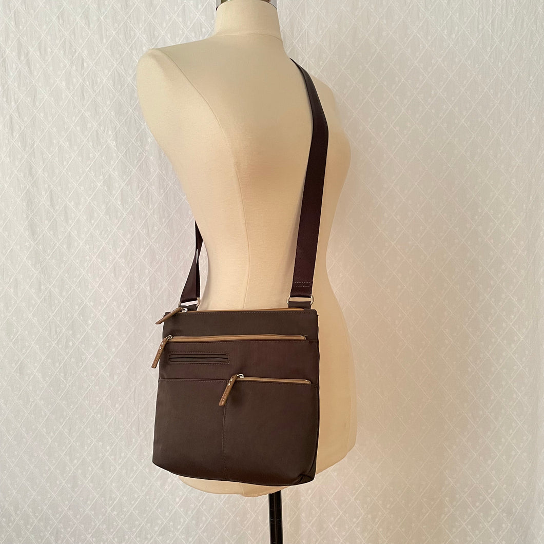 PETE - Charcoal x Ochre | Multi-Pocket Shoulder Bag | Mini | SS2023