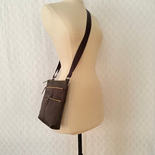 Load image into Gallery viewer, PETE - Charcoal x Ochre | Multi-Pocket Shoulder Bag | Mini | SS2023