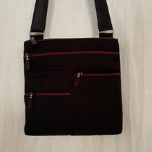 Load image into Gallery viewer, NICO - Black x Maroon | Multi-Pocket Shoulder Bag | Small