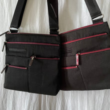 Load image into Gallery viewer, NICO - Black x Maroon | Multi-Pocket Shoulder Bag | Small