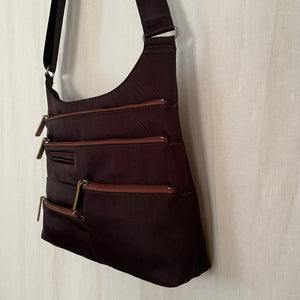 TEELA - Ink x Bronze | Multi-Pocket Shoulder Bag | Medium